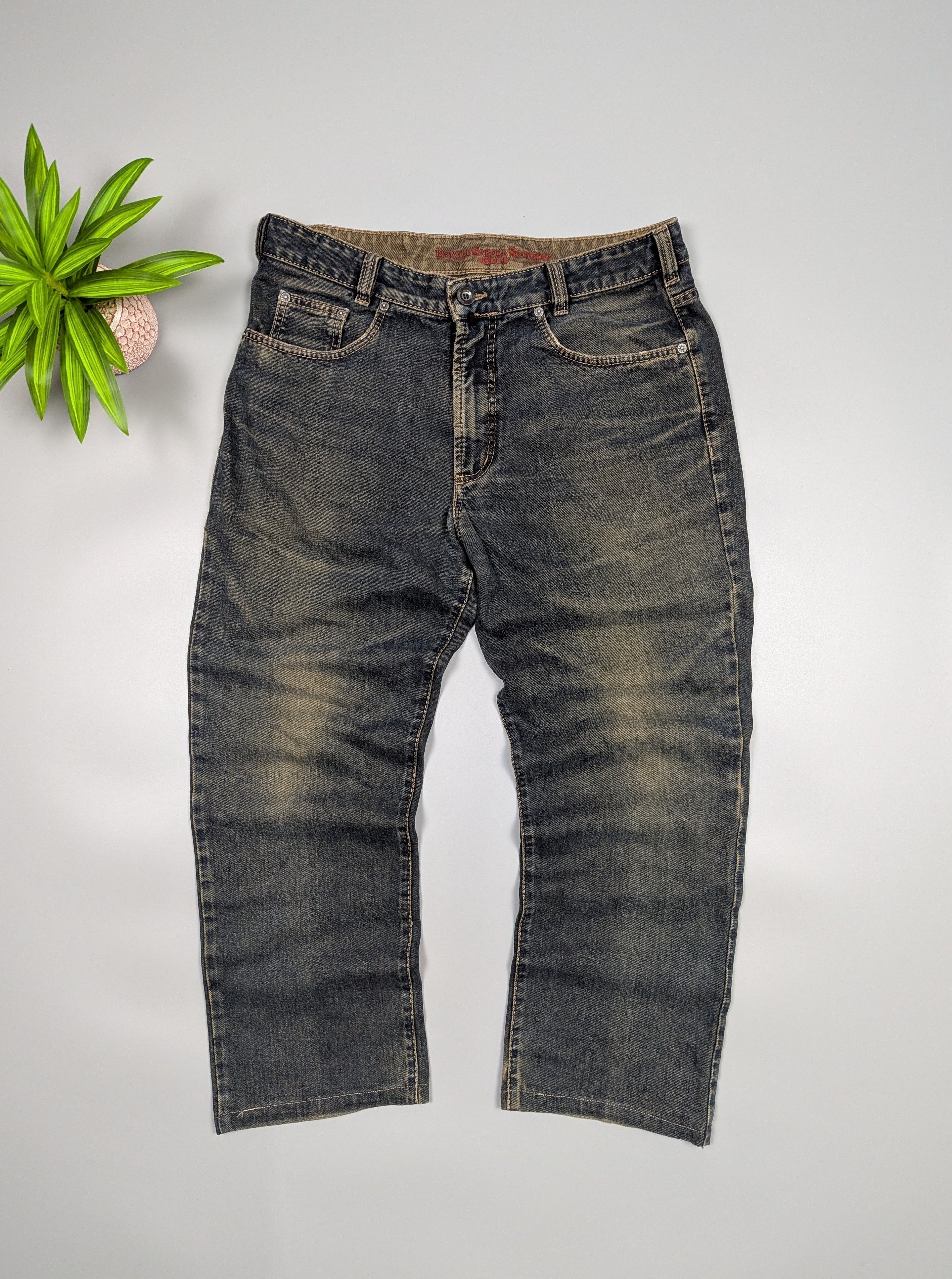 Vintage JOKER Vintage 90s Faded Distressed Straight Leg Jeans Size US 36 / EU 52 - 1 Thumbnail