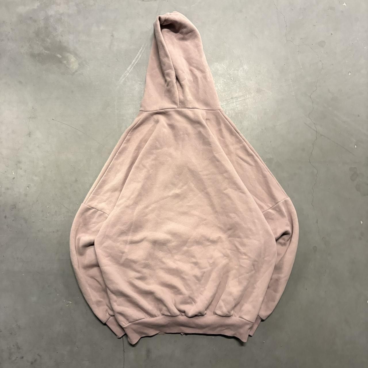 Japanese Brand × Vintage Crazy Vintage Y2K/2000s Blank Pink Peach Zipup Hoodie! Size US M / EU 48-50 / 2 - 2 Thumbnail