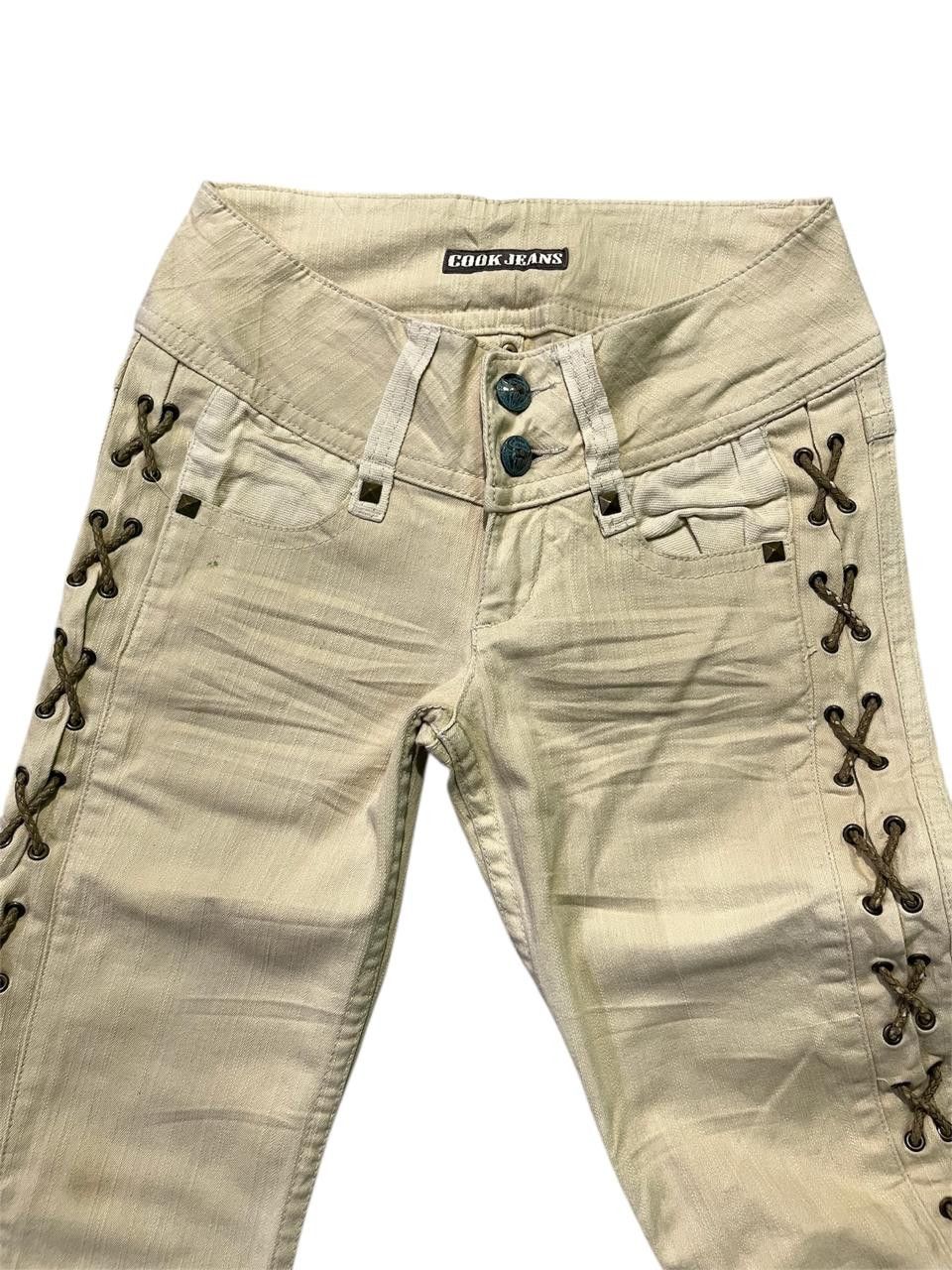 Japanese Brand Cook Jeans Lace up Pants Size US 28 / EU 44 - 6 Thumbnail