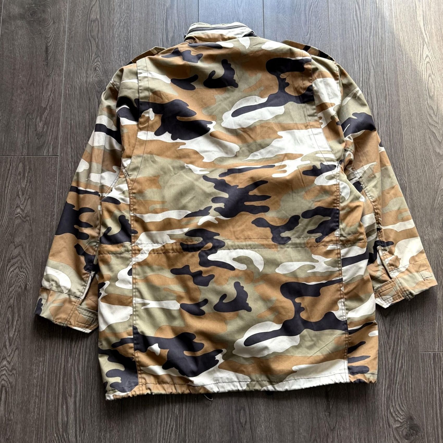 Southpole VINTAGE Southpole Parka Coat Mens XL Brown Canvas Quilted Lined Outdoor Army Camouflage Padded Zip Size US XL / EU 56 / 4 - 7 Thumbnail
