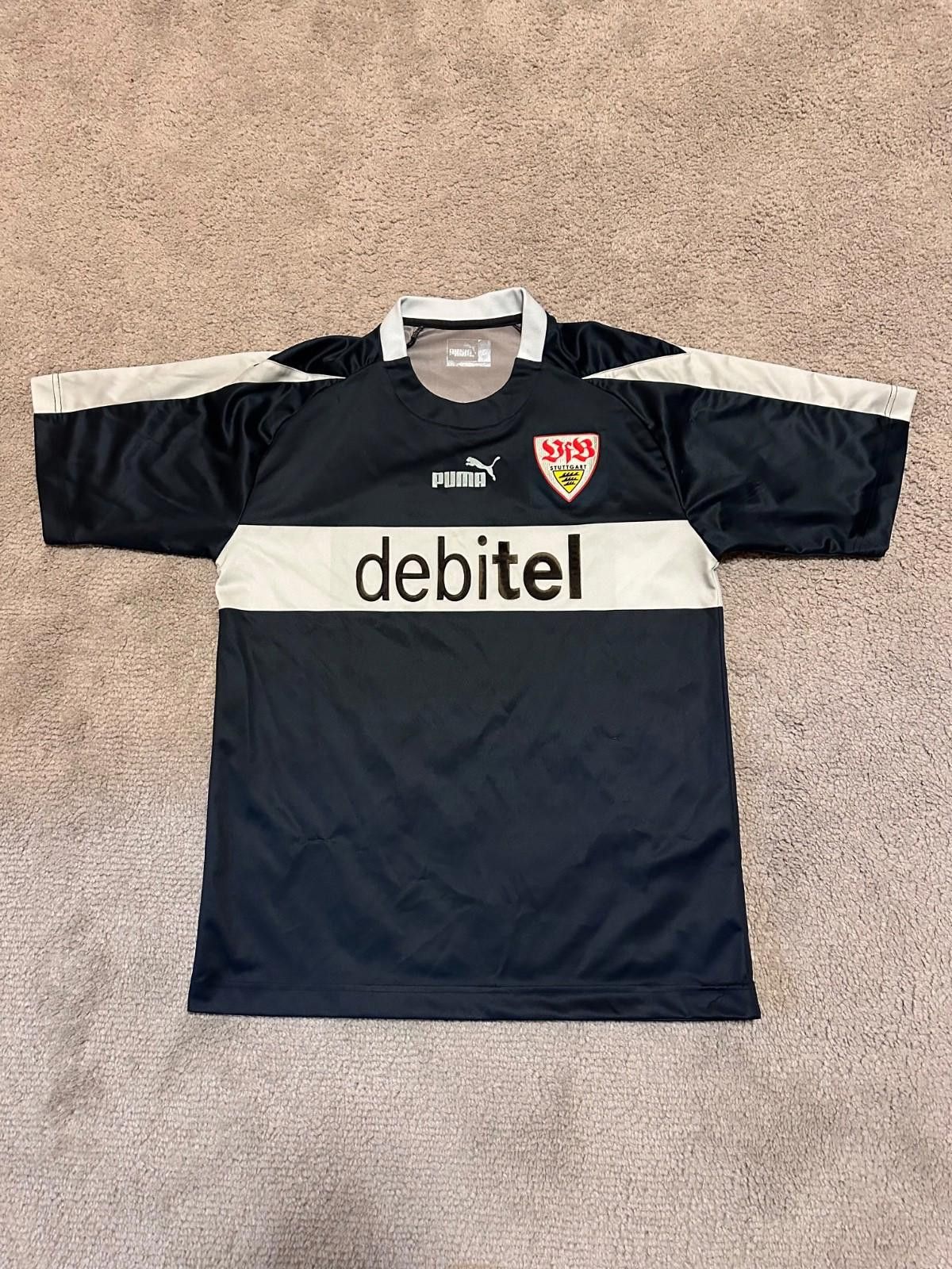 Puma Puma VfB Stuttgart 2002/03 Away football shirt jersey Sz L Size US L / EU 52-54 / 3 - 1 Thumbnail