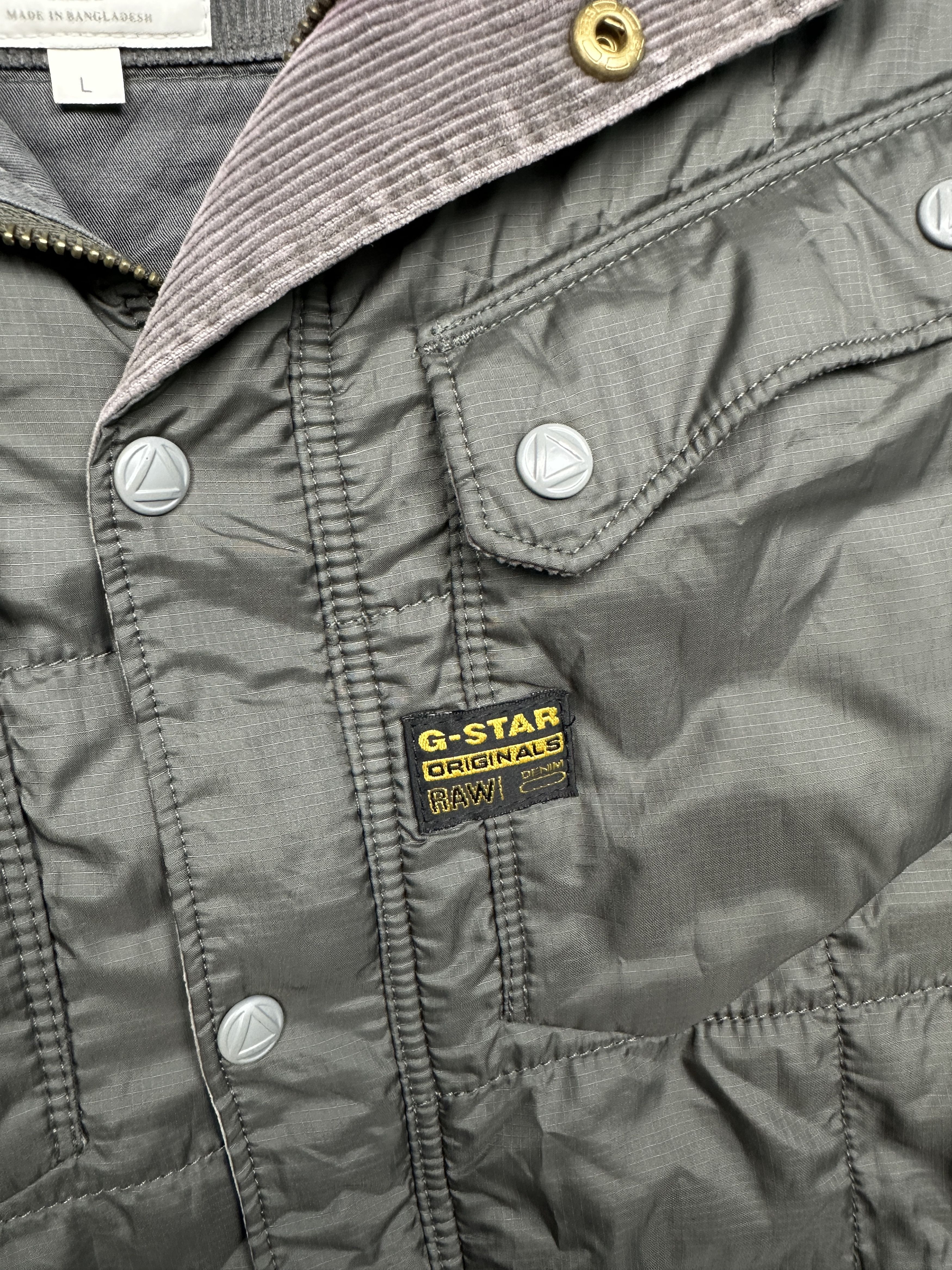 G-Star G Star Raw Mens 5620 Ski Quilted Overshirt Biker Jacket Y2K Size US L / EU 52-54 / 3 - 3 Thumbnail