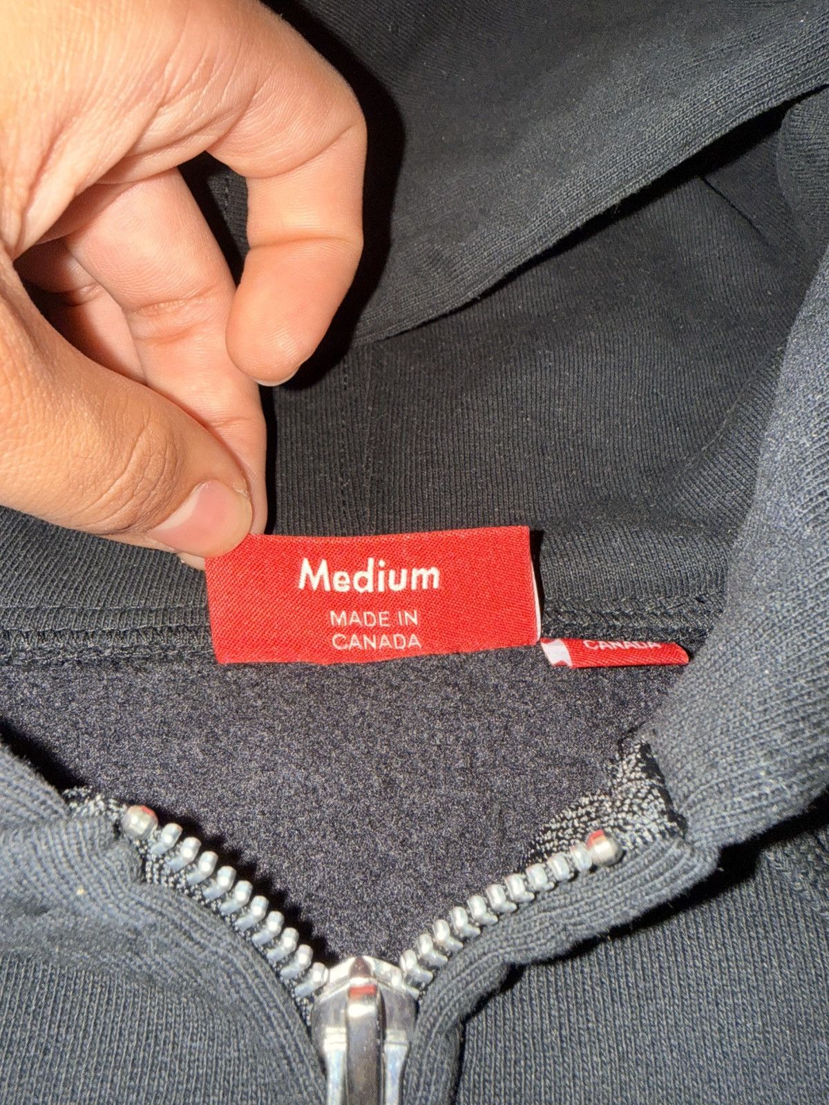 Supreme SUPREME (SS25) black applique zip up Size US M / EU 48-50 / 2 - 4 Thumbnail