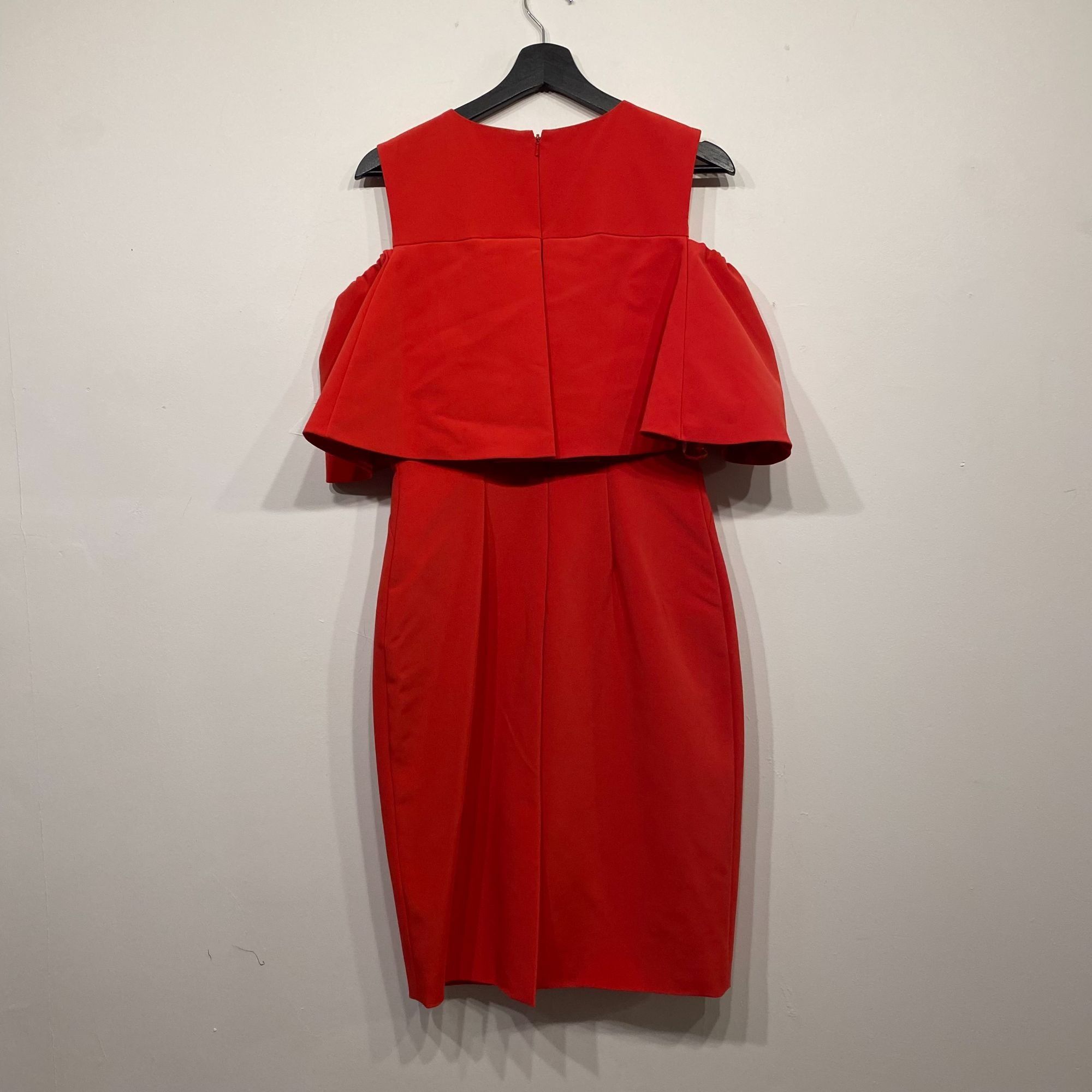 Monique Lhuillier Monique Lhuillier Red Cold Shoulder Sheath Special Event Dre Size M / US 6-8 / IT 42-44 - 6 Thumbnail