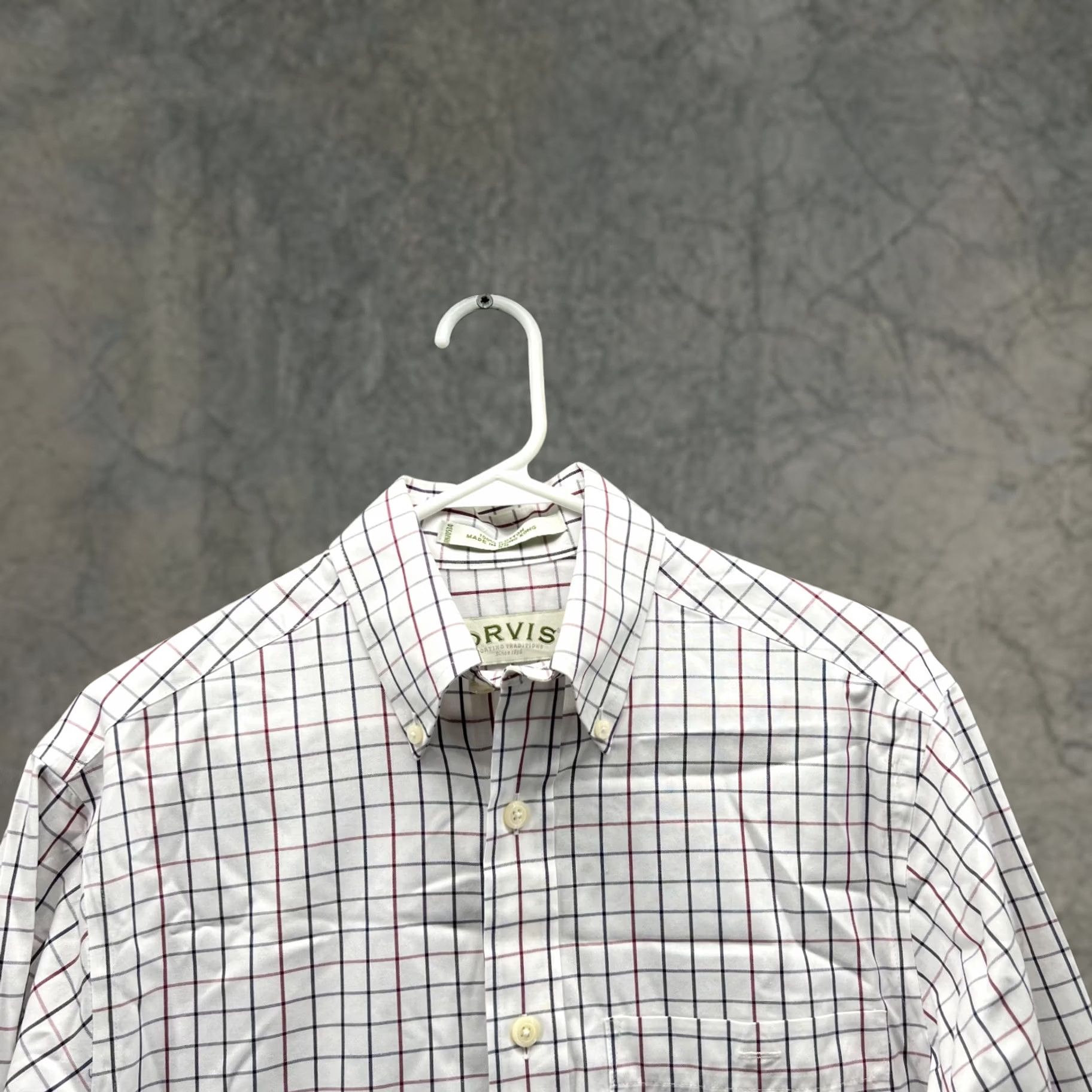 Orvis Orvis Shirt Men XS White Check Button-Down Casual Preppy Vintage: No Size US XS / EU 42 / 0 - 1 Thumbnail