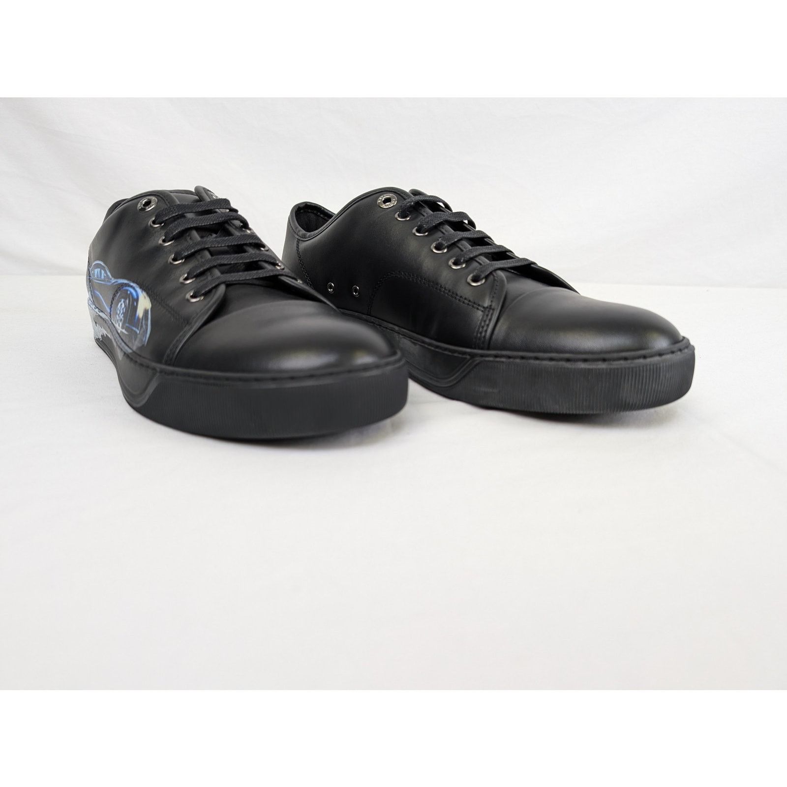 Lanvin o1rshd1 DBBI Low Top Sneakers in Black Size US 9 / EU 42 - 4 Thumbnail