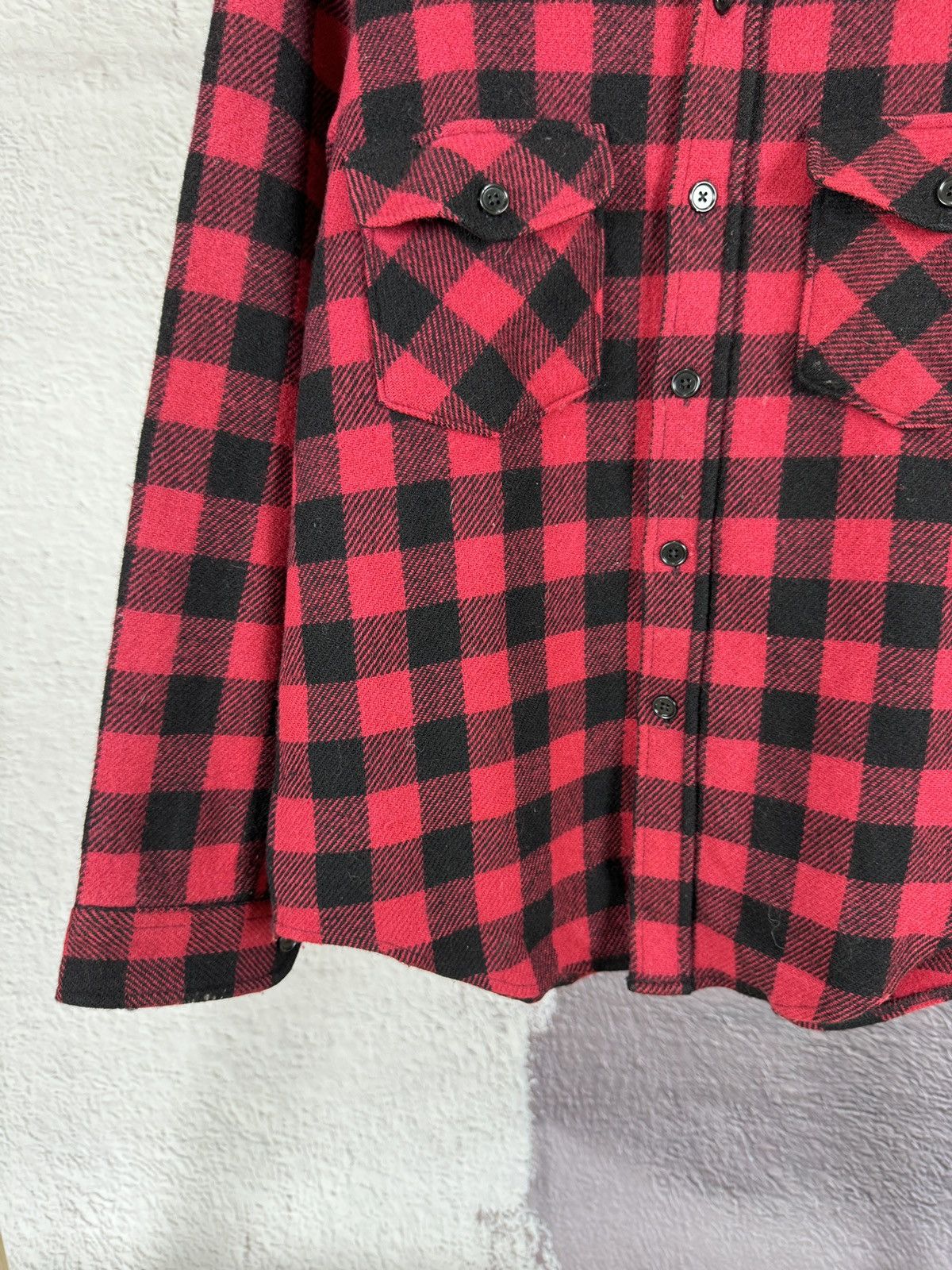 Flannel L.L. Bean vintage checkered red flannel long sleeve shirt Size US M / EU 48-50 / 2 - 6 Thumbnail