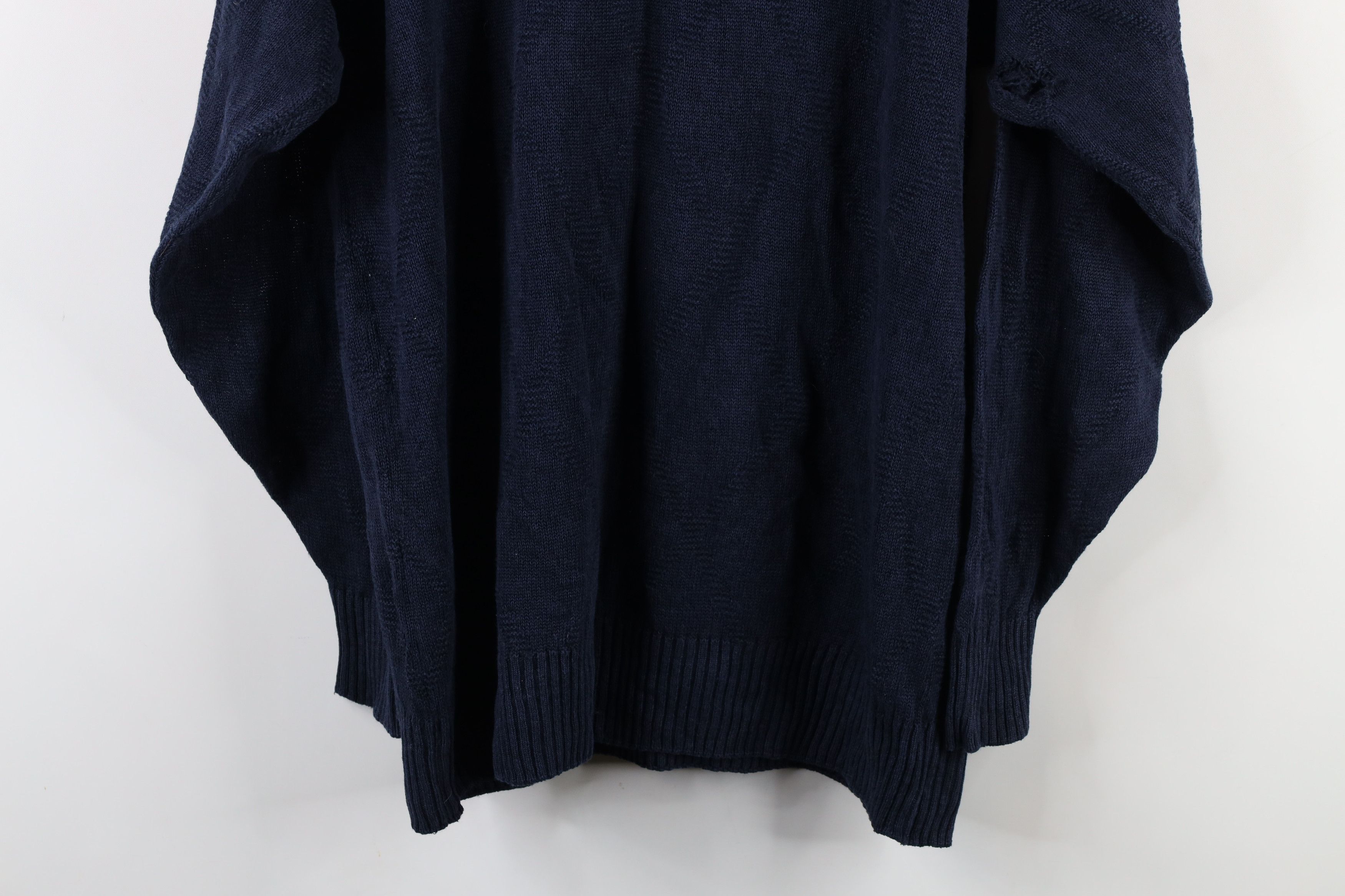 Vintage Vintage 90s Streetwear Linen Silk Blend Knit Sweater Blue Size US M / EU 48-50 / 2 - 10 Thumbnail