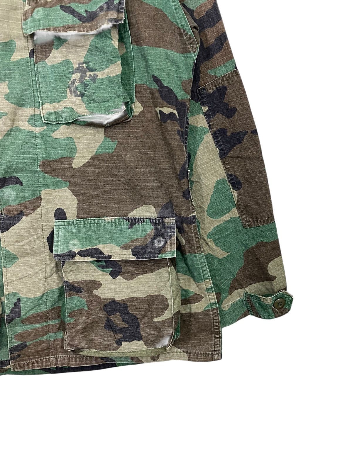 Vintage Vintage 80s usmc army camo jacket distressed Size US M / EU 48-50 / 2 - 6 Thumbnail