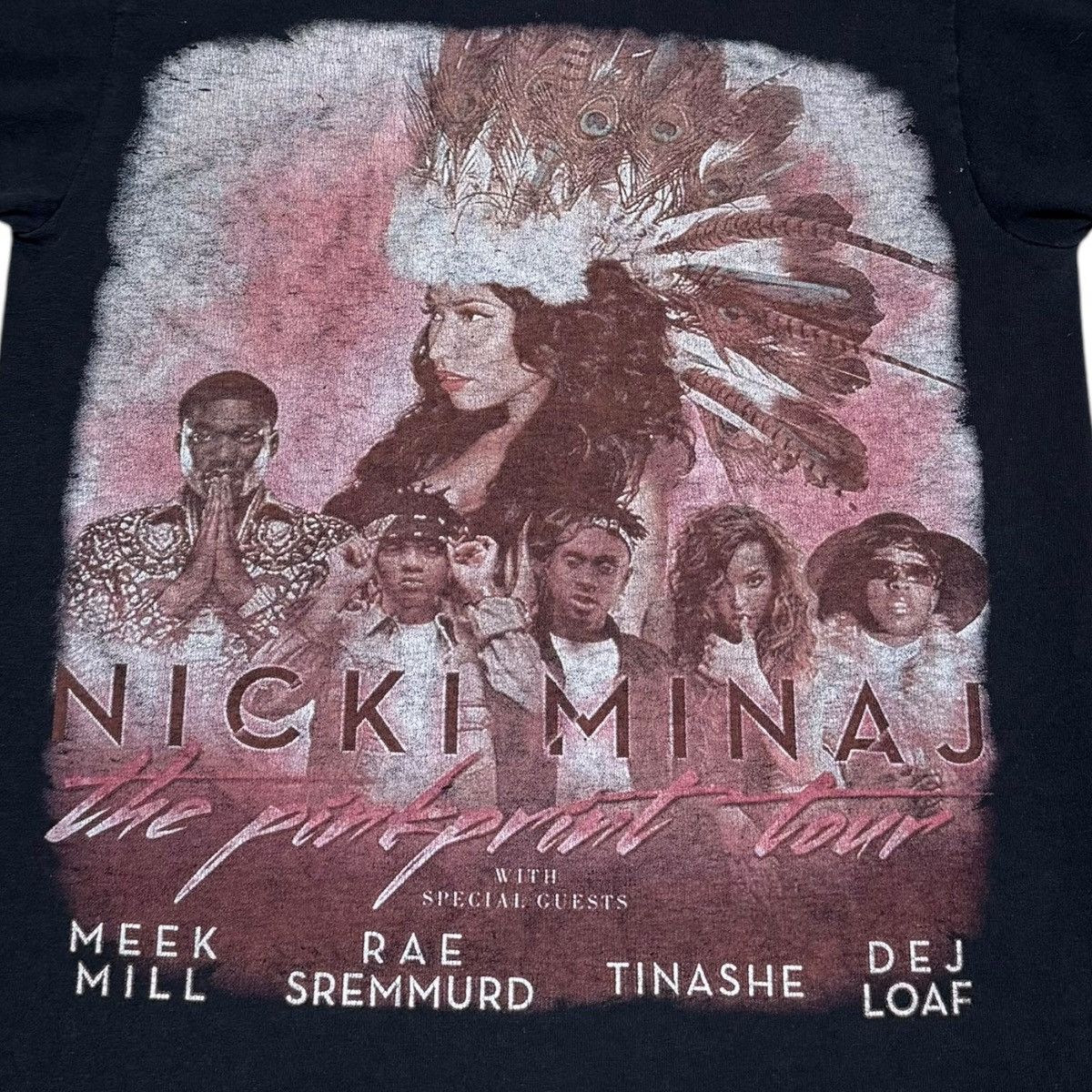 Band Tees × Jerzees Nicki Minaj The Pinkprint Tour Black Shirt Adult Small Size US S / EU 44-46 / 1 - 2 Thumbnail
