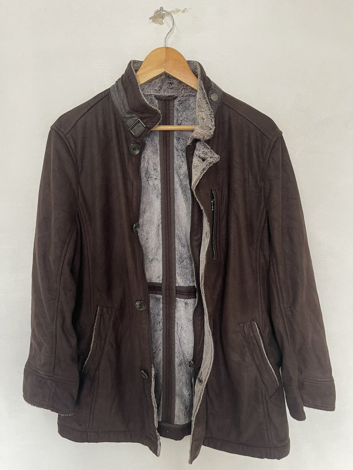 Playboy VINTAGE PLAYBOY LEATHER JACKET FLEECE INSIDE Size US M / EU 48-50 / 2 - 5 Thumbnail