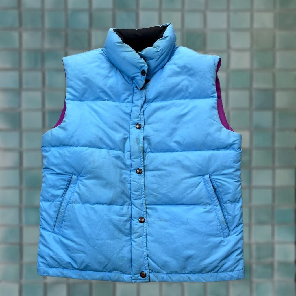 The North Face VINTAGE The North Face Vest Mens Medium Blue Purple Puffer Insulated Hiking Size US M / EU 48-50 / 2 - 1 Thumbnail