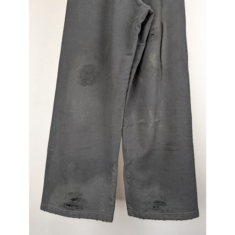 Balenciaga o1rshd1 Baggy Sweatpants in Washed Black Size US 30 / EU 46 - 12 Thumbnail