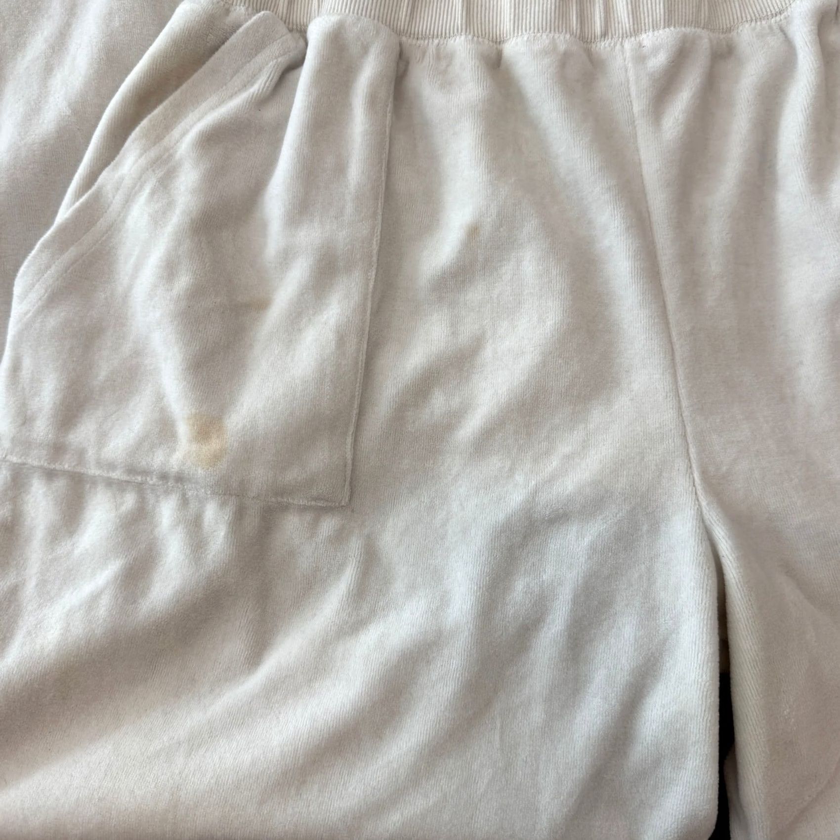Juicy Couture VINTAGE Juicy Couture Mcbling Velour Wide Leg Flare Coquette Sweatpants 0X Womens Plus Size White Size 40" / US 18 - 6 Thumbnail