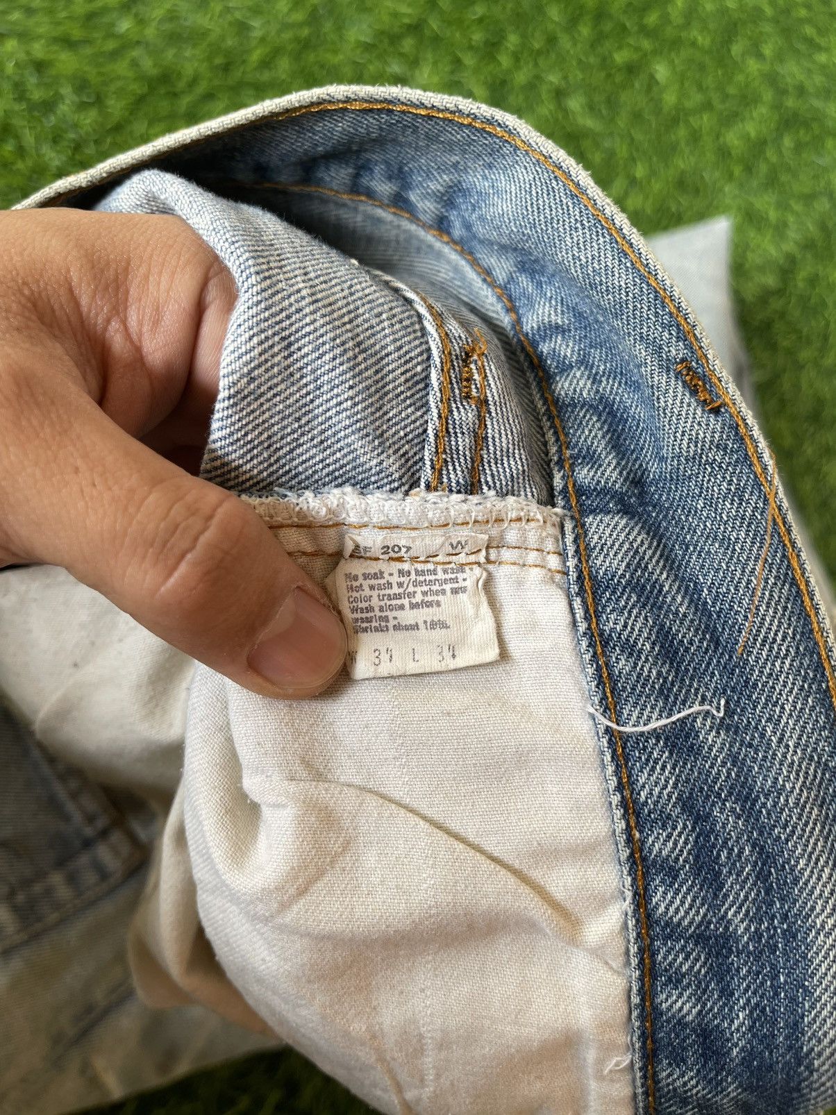 Levi's Vintage 80s🔥Levi’s 501🔥Rindem Hidden Rivets Selvedge Denim Size US 33 - 24 Thumbnail