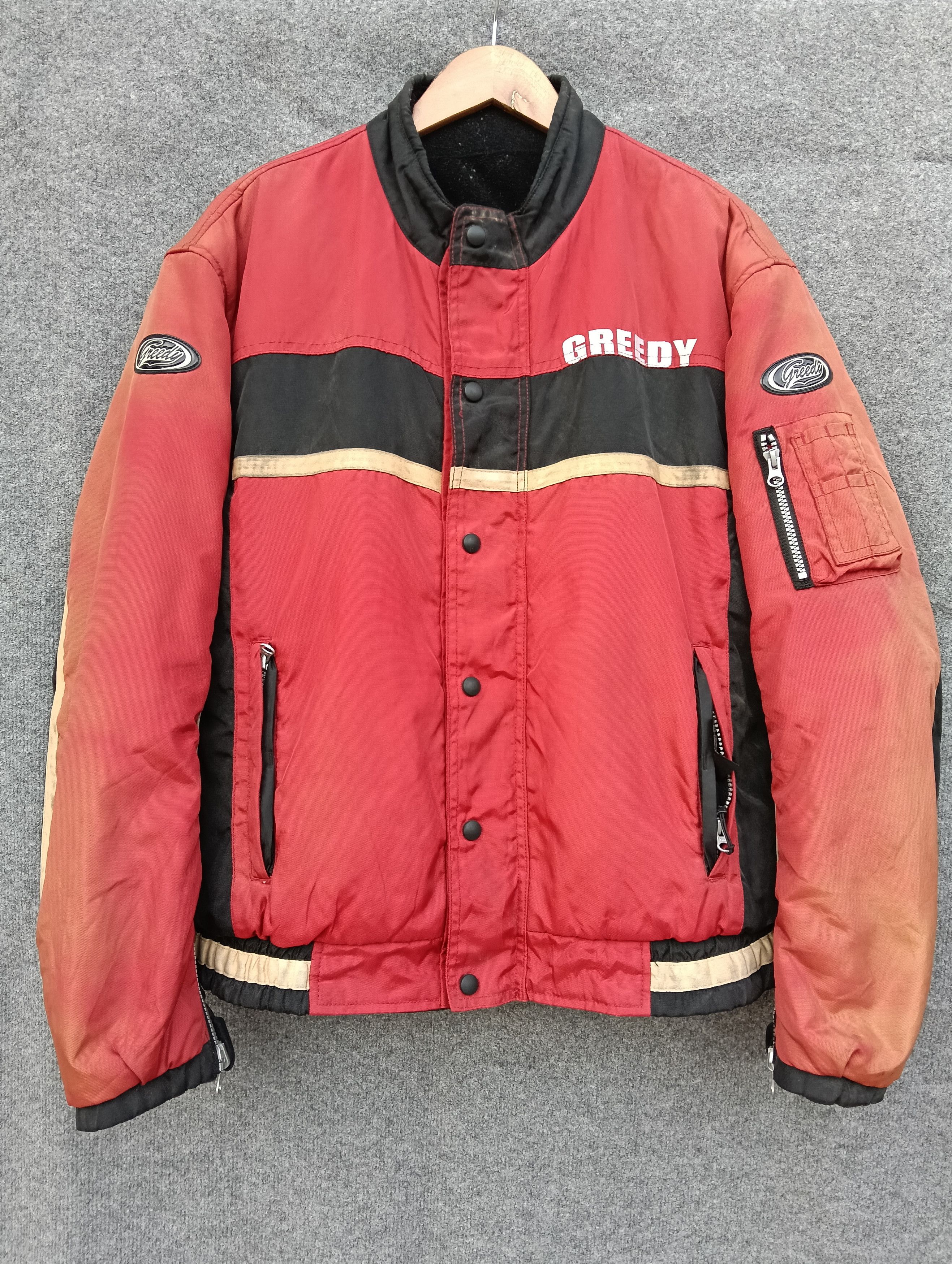 Greedy Genius Vintage Greedy Racing reversible jacket. Size US L / EU 52-54 / 3 - 1 Thumbnail