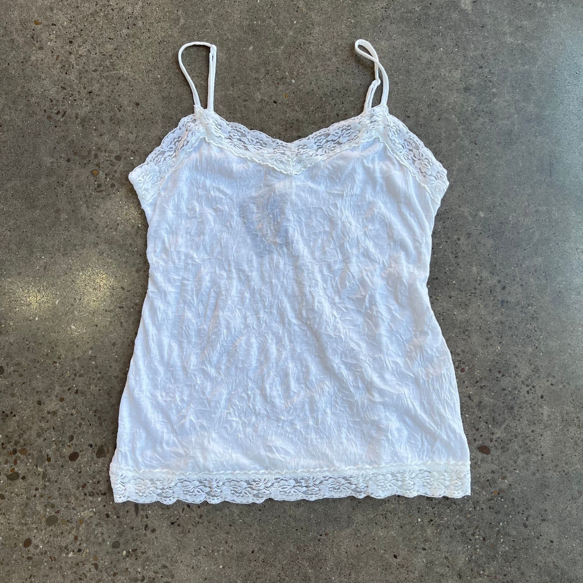 Vintage Vintage Y2K Mudd Lace Trim Cami Top Size M / US 6-8 / IT 42-44 - 4 Thumbnail