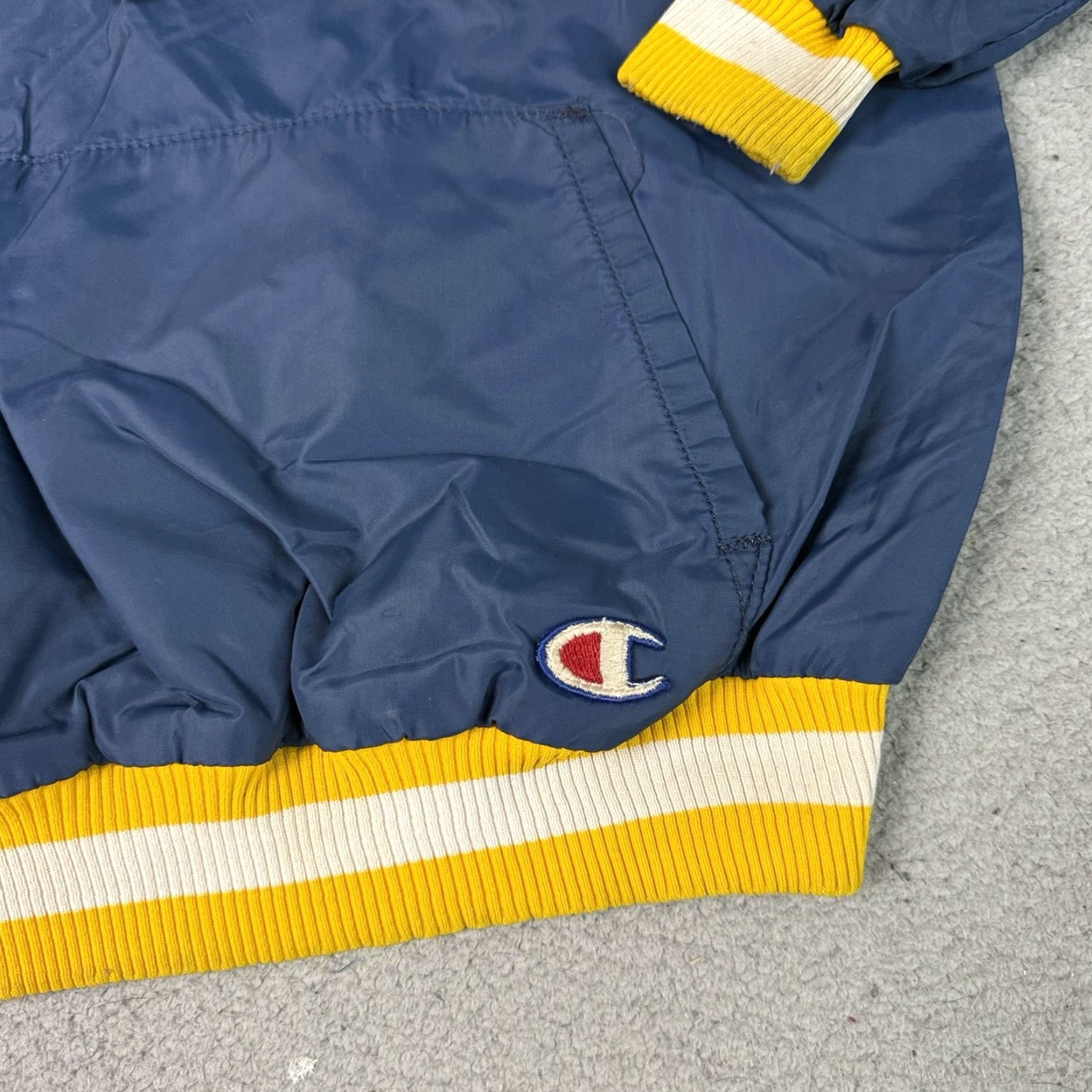 Champion VINTAGE Champion Jacket Adult Small Varsity St. Paul’s USA 80s Blue Nylon Zip Pockets Mens Size US S / EU 44-46 / 1 - 4 Thumbnail