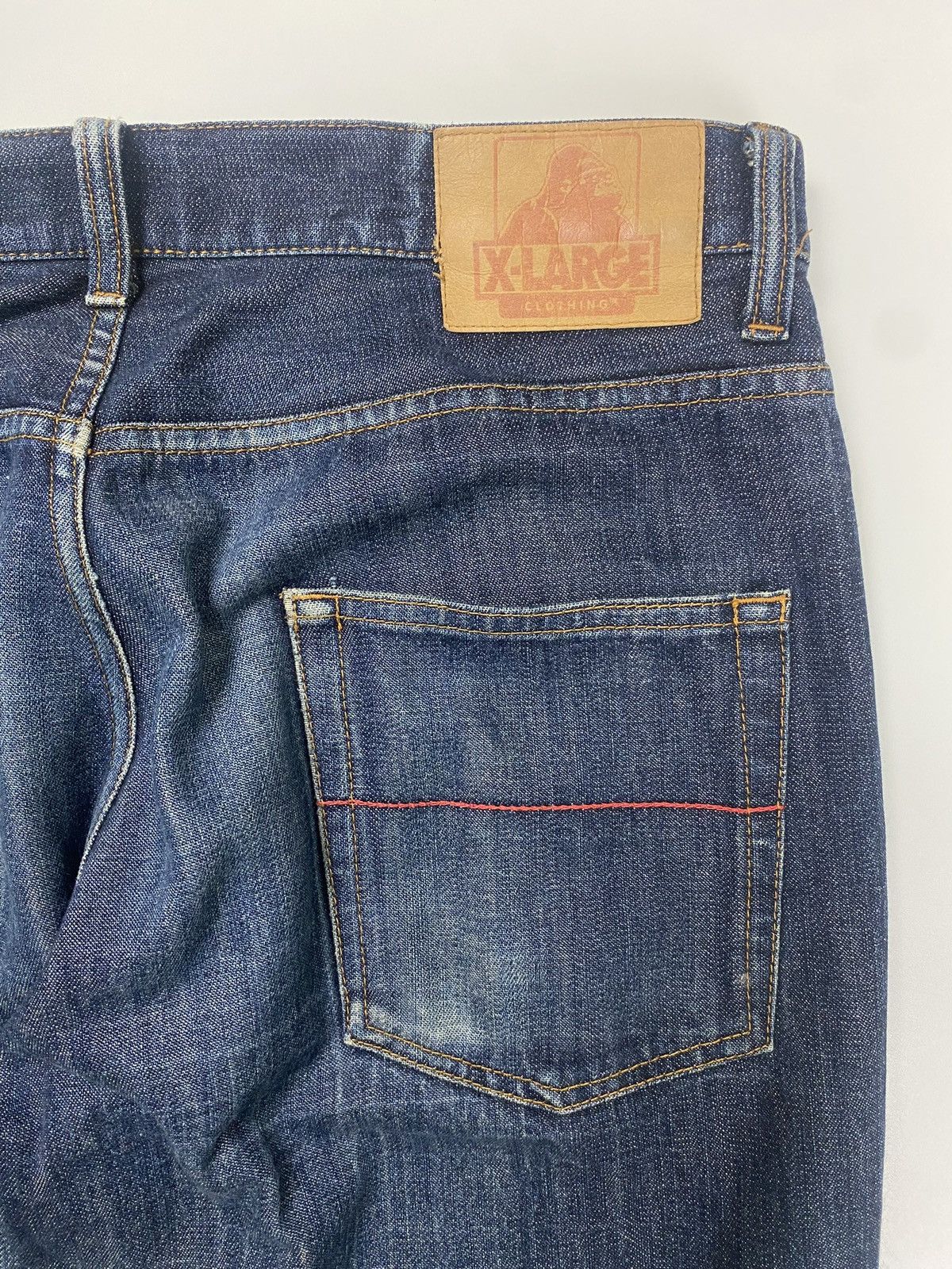 X-LARGE Xlarge Monogram Inside Denim Jeans Size US 32 / EU 48 - 6 Thumbnail