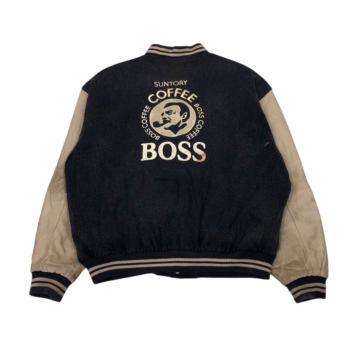 Japanese Brand 🔥VINTAGE BOMBER JACKET SUNTORY BOSS COFFEE BIG LOGO Size US M / EU 48-50 / 2 - 2 Thumbnail