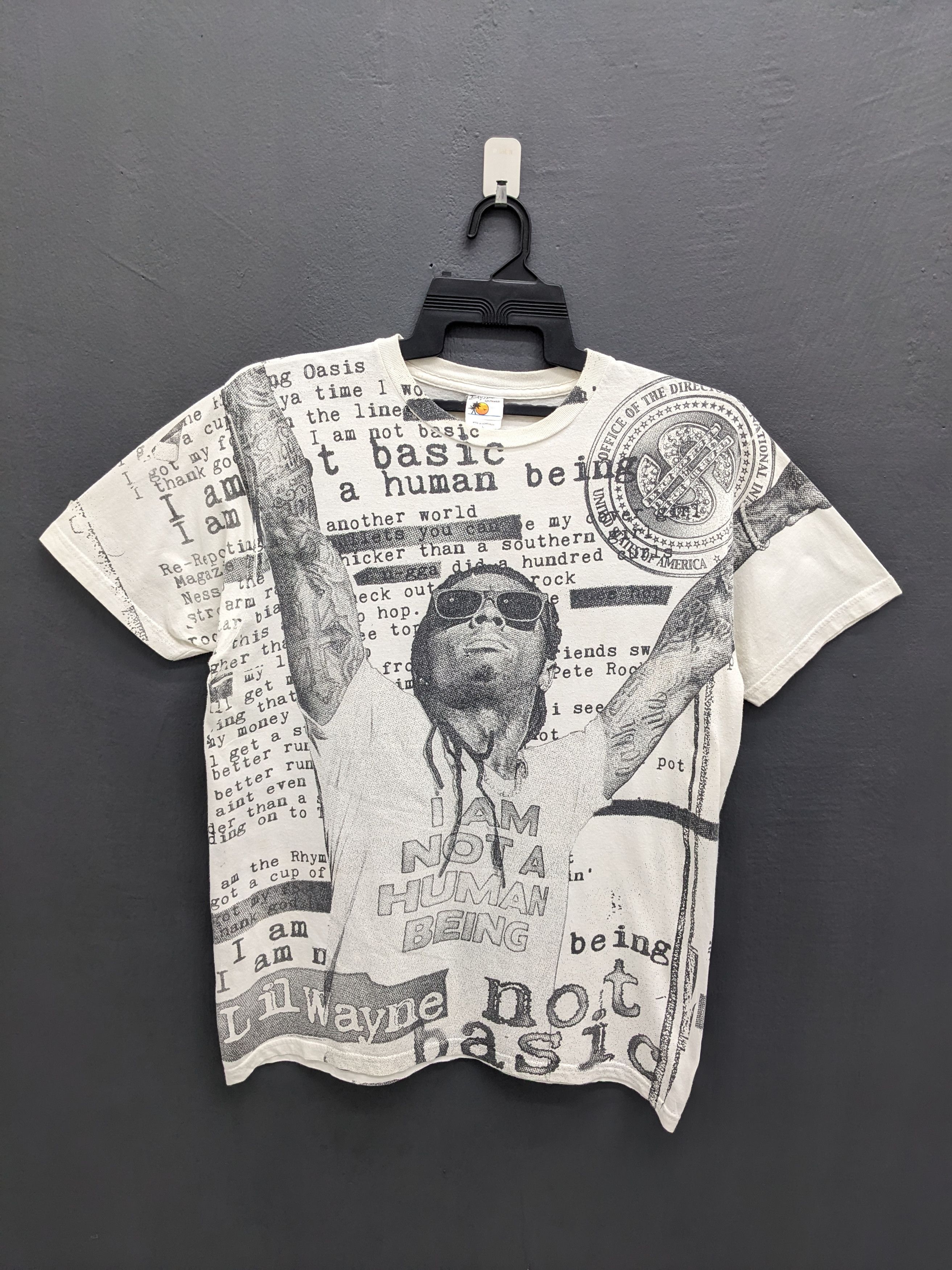 Rap Tees Vintage American Rapper Lil Wayne Band Tees Rap Tshirt Size US L / EU 52-54 / 3 - 2 Thumbnail