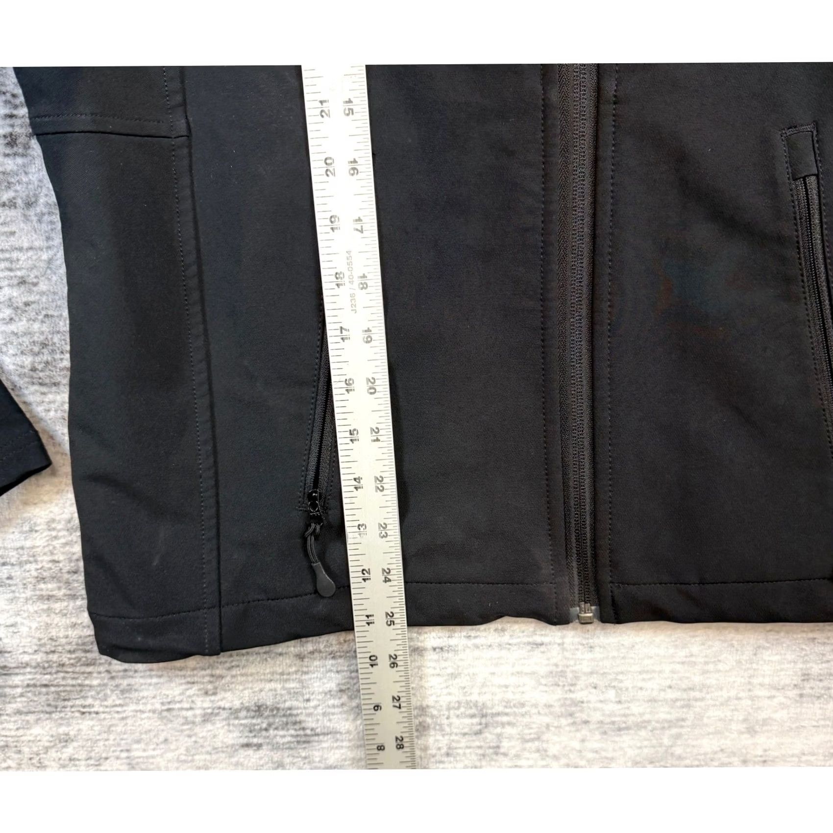 Logo 7 Devon & Jones Jacket Mens L Black Softshell Full Zip Mock Neck Size PSC Logo Size US L / EU 52-54 / 3 - 5 Thumbnail