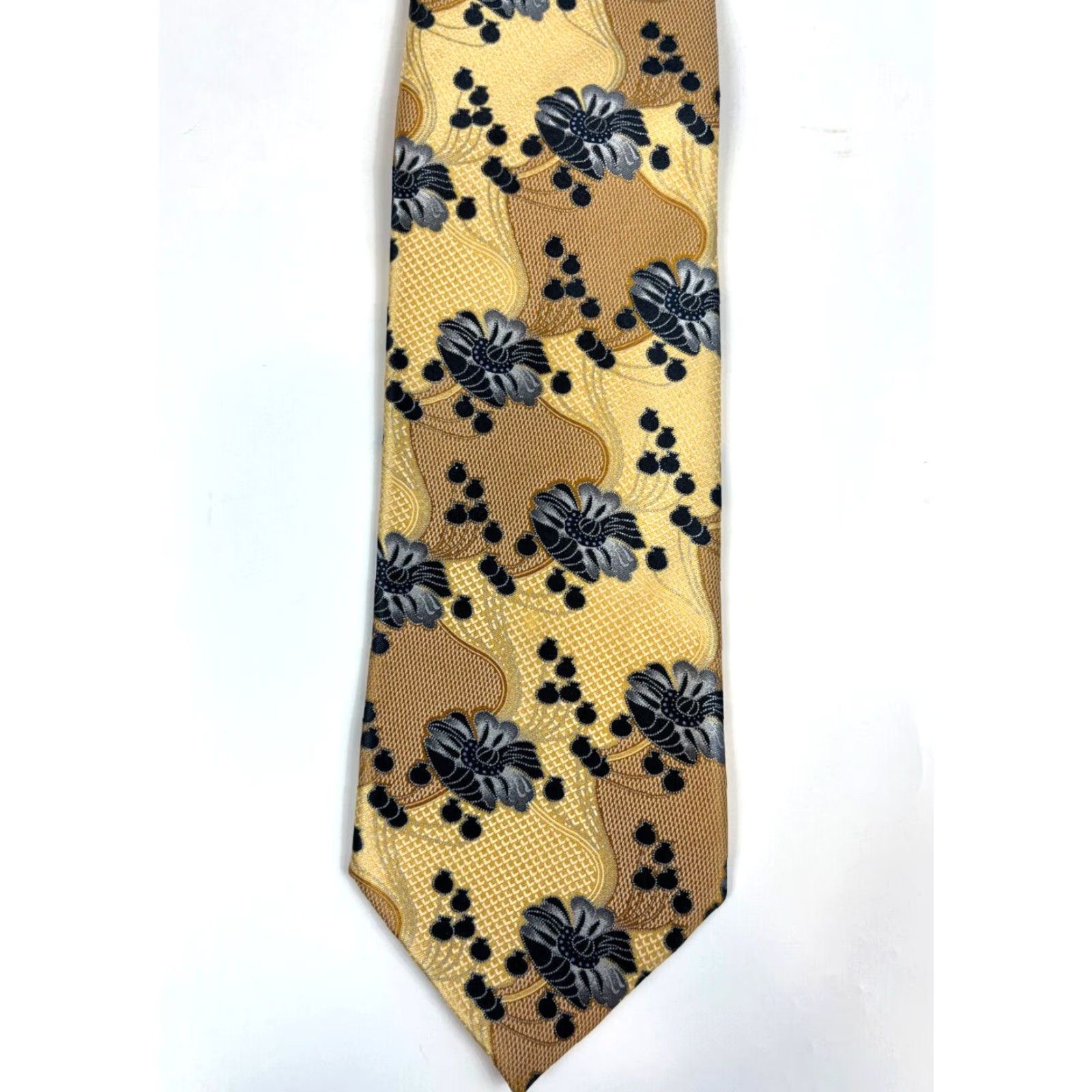 Ermenegildo Zegna VINTAGE Ermenegildo Zegna Men's Luxury Silk Tie Floral Made in Italy Size ONE SIZE - 3 Thumbnail