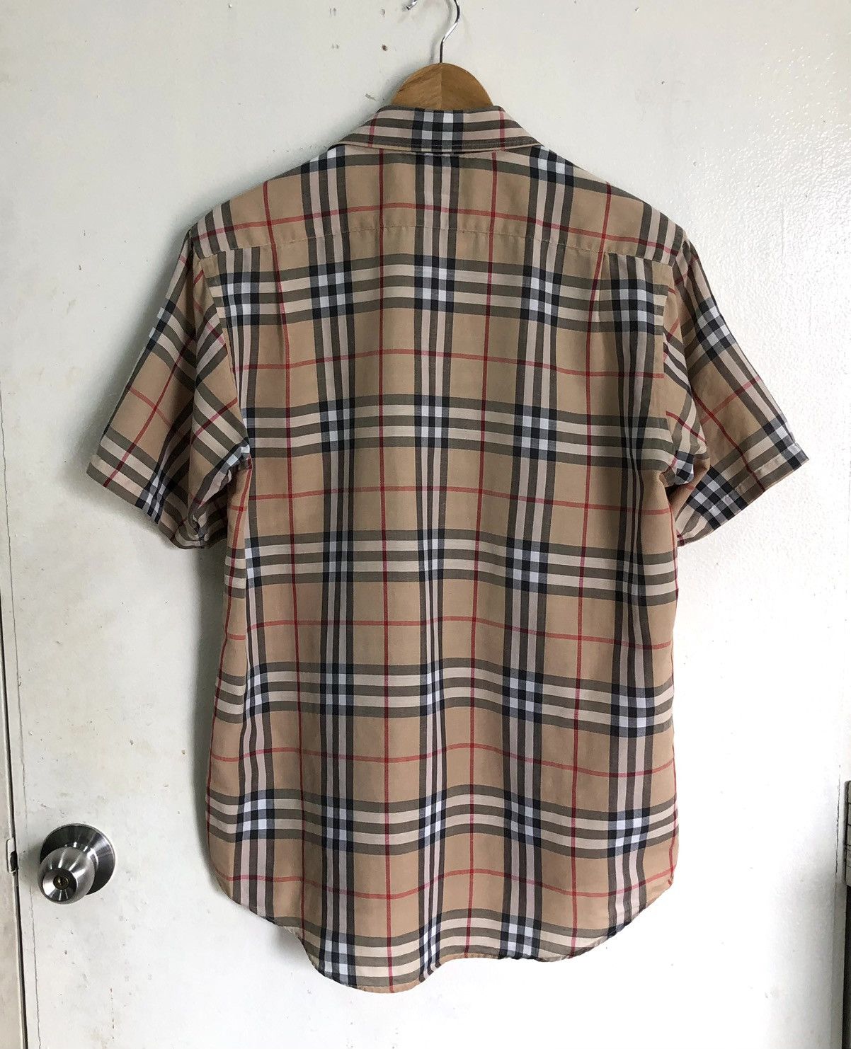 Burberry Vintage Burberrys Novacheck Linen Short Sleeves Shirt Size US M / EU 48-50 / 2 - 2 Thumbnail