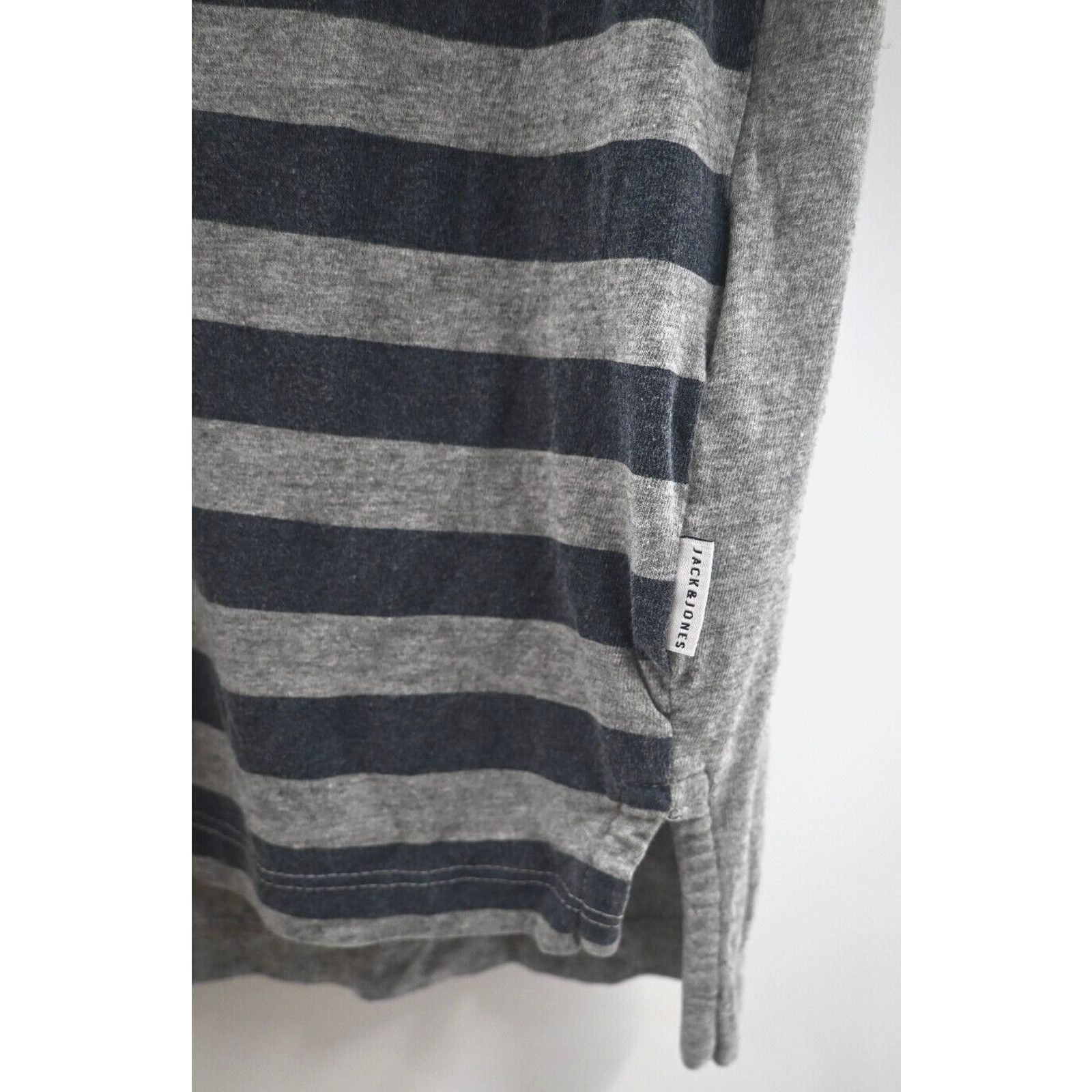 Jack & Jones Jack & Jones Core Gray Navy Longline T-Shirt Pocket Medium Size US M / EU 48-50 / 2 - 4 Thumbnail