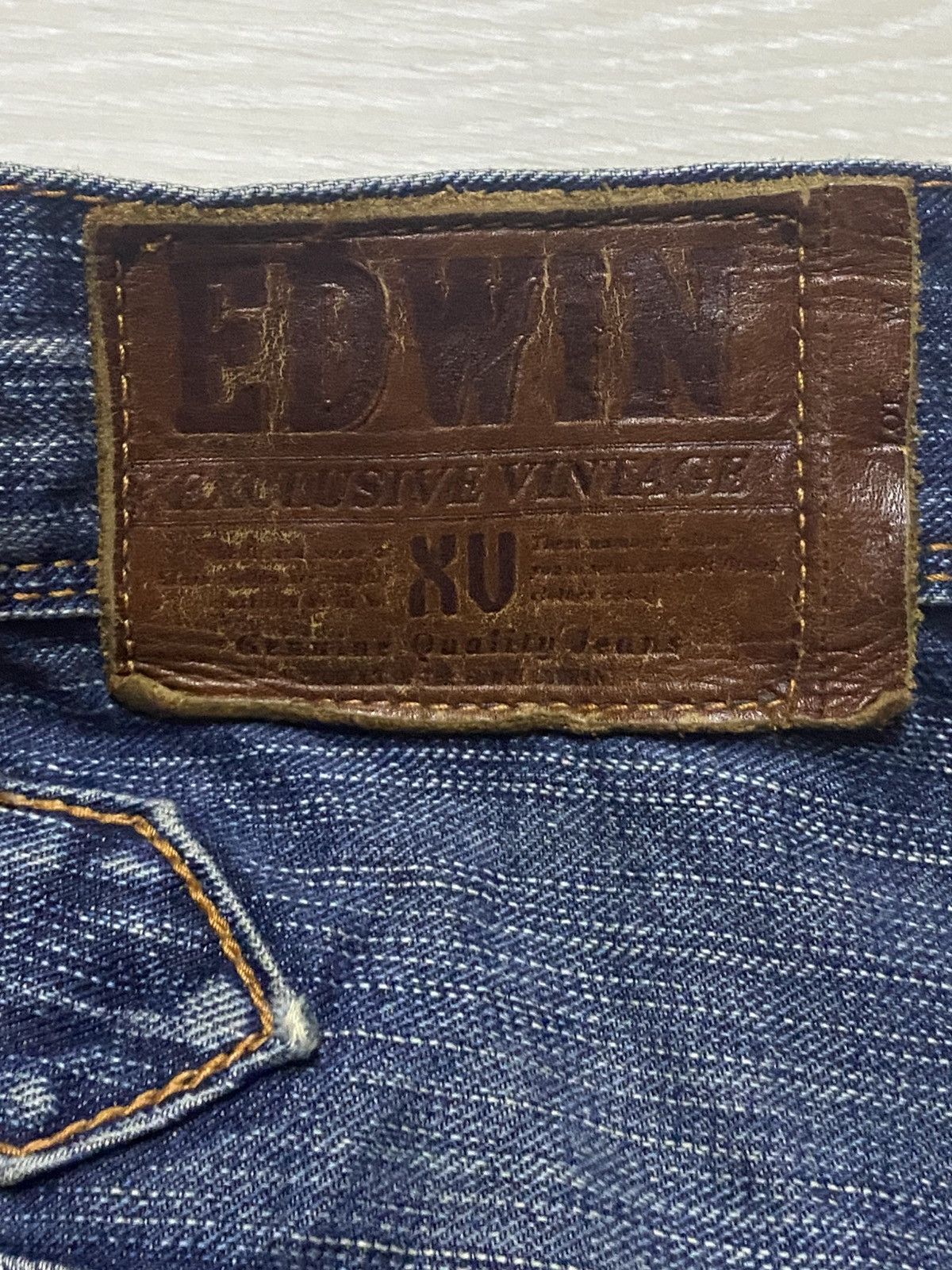 Junya Watanabe Vintage Edwin XV Buckle Back Wide Leg Baggy Bootcut Jeans Size US 36 / EU 52 - 15 Thumbnail
