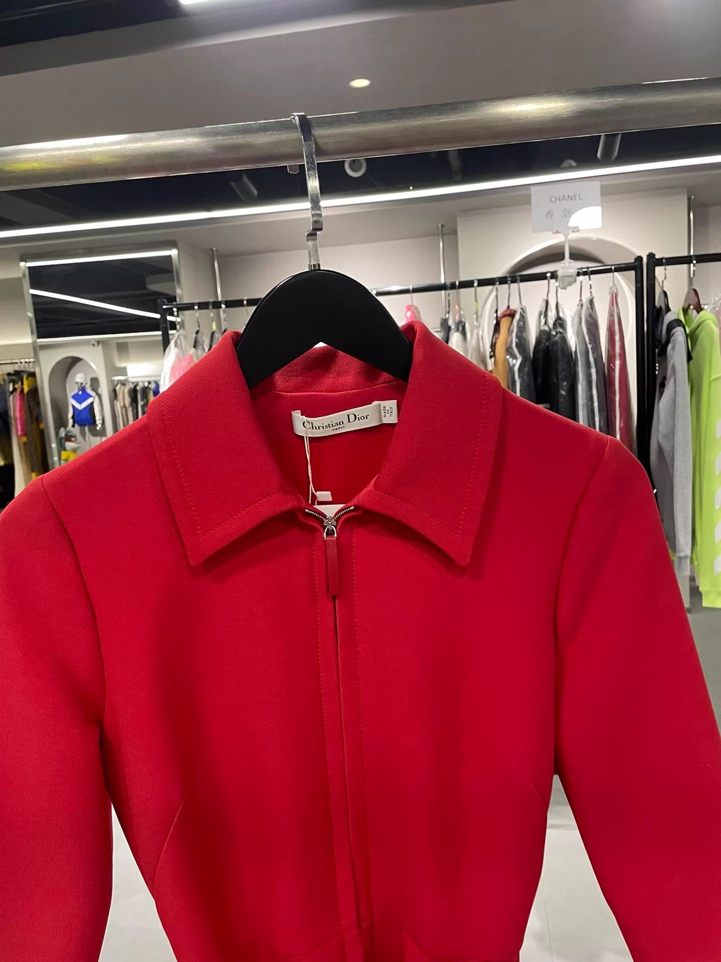 Christian Dior Monsieur Christian Dior Red Dress Tie-Waist 36 LN 3-Season Size XS / US 0-2 / IT 36-38 - 2 Thumbnail