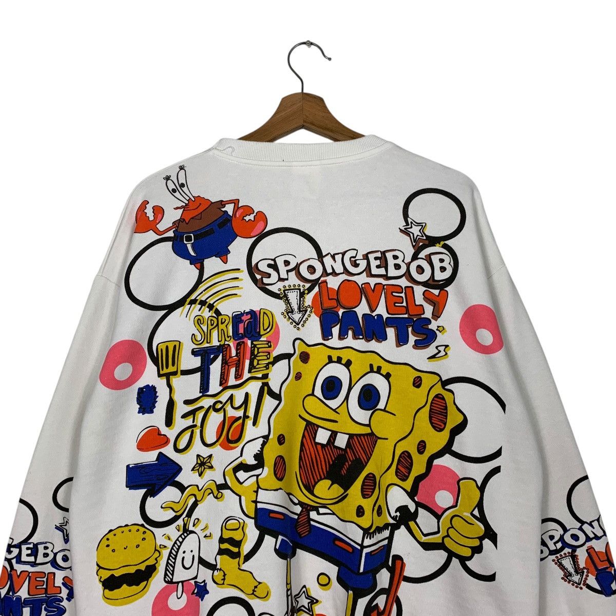 Japanese Brand Spongebob Lovely Pants Fullprint Sweatshirt Size US M / EU 48-50 / 2 - 8 Thumbnail