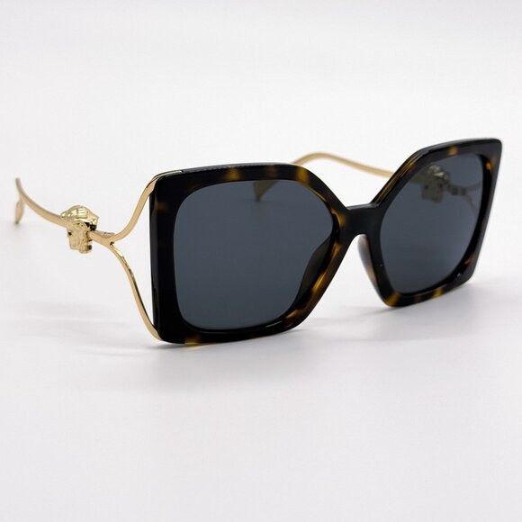 Versace NEW VERSACE VE4502U 108/87 SUNGLASSES HAVANA GOLD EYEWEAR Size ONE SIZE - 9 Thumbnail