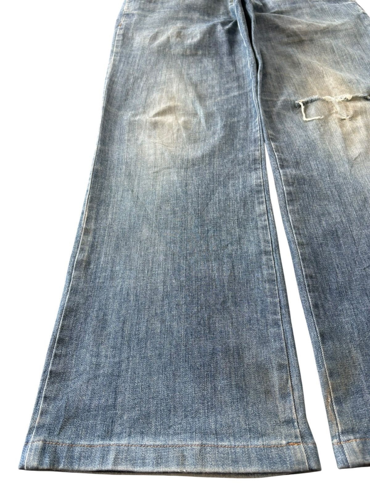 Jean Charles De Castelbajac Vintage Castelbajac Mud Wash Distressed Baggy Jeans Size US 33 - 6 Thumbnail