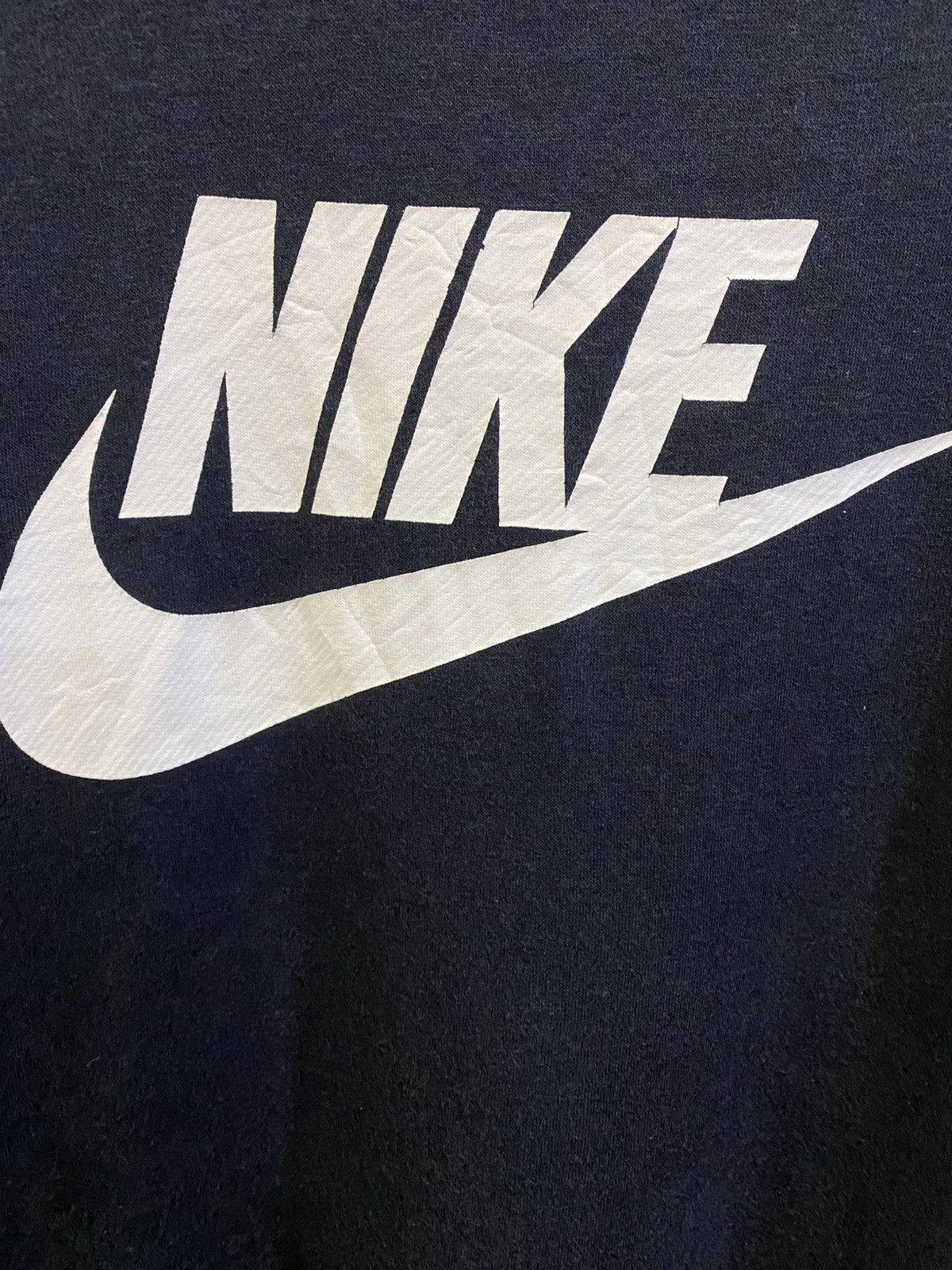 Nike Nike Big Logo Crewneck Sweatshirt Navy Black Size XL / US 12-14 / IT 48-50 - 4 Thumbnail