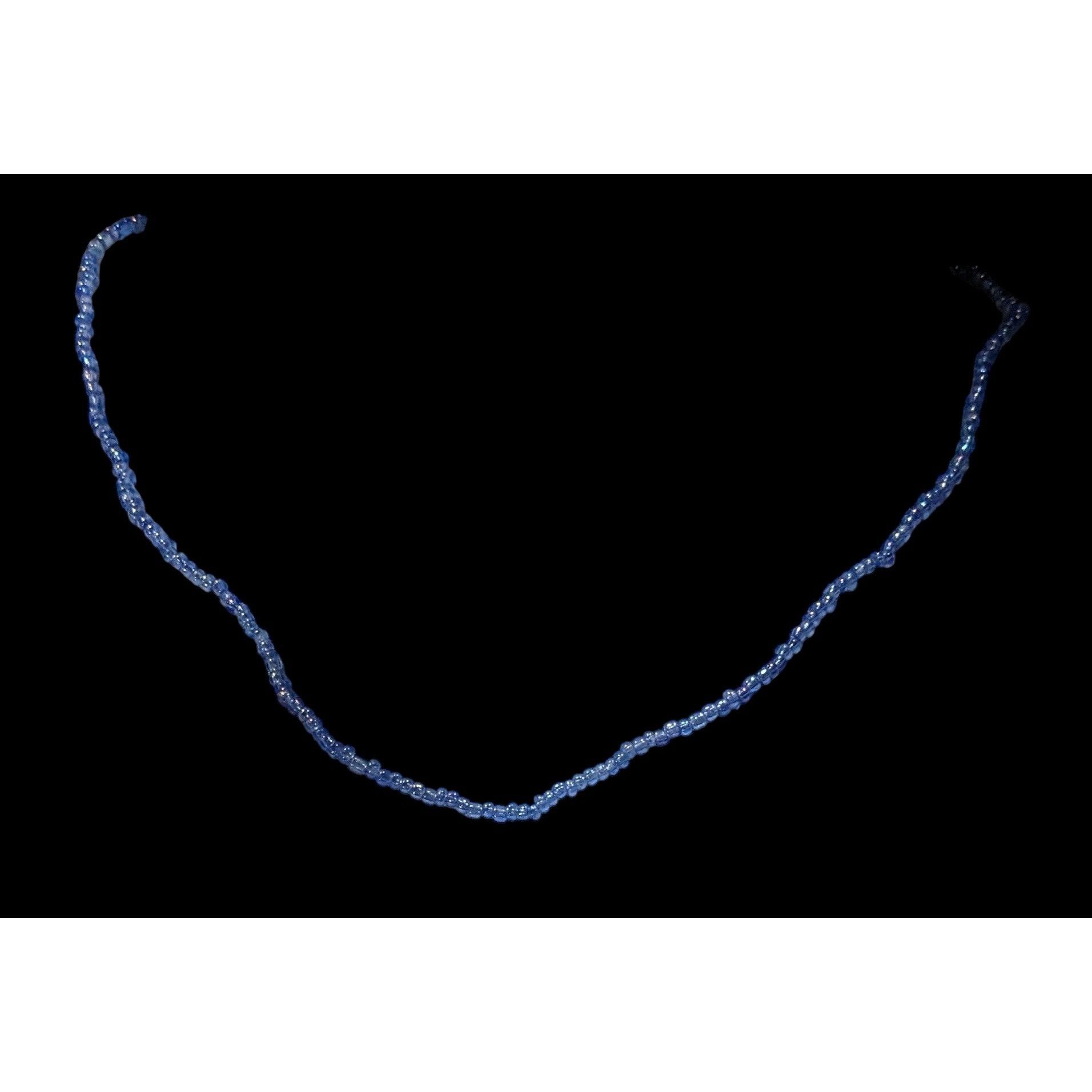 Other Handmade Iridescent Blue Seed Bead Necklace Size ONE SIZE - 3 Thumbnail
