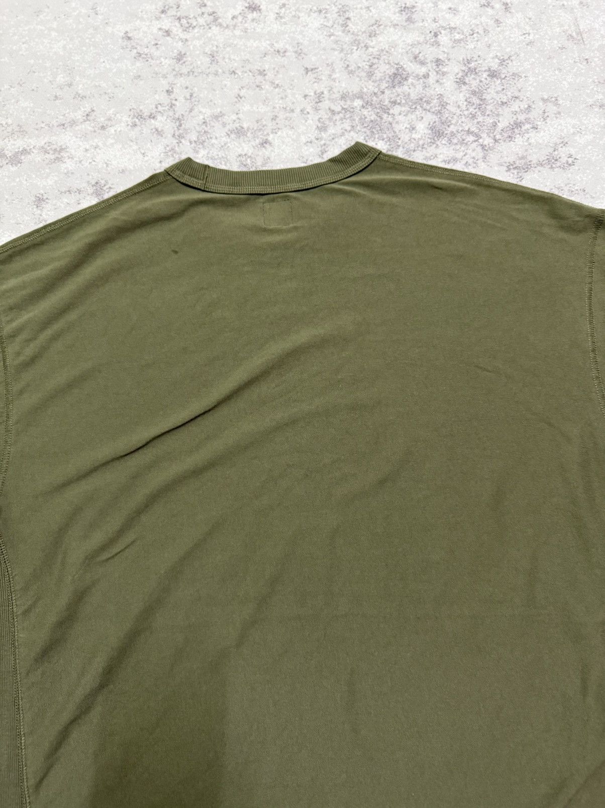 GU GU OLIVE GREEN SHORTSLEEVE SWEATSHIRT Size US XL / EU 56 / 4 - 15 Thumbnail