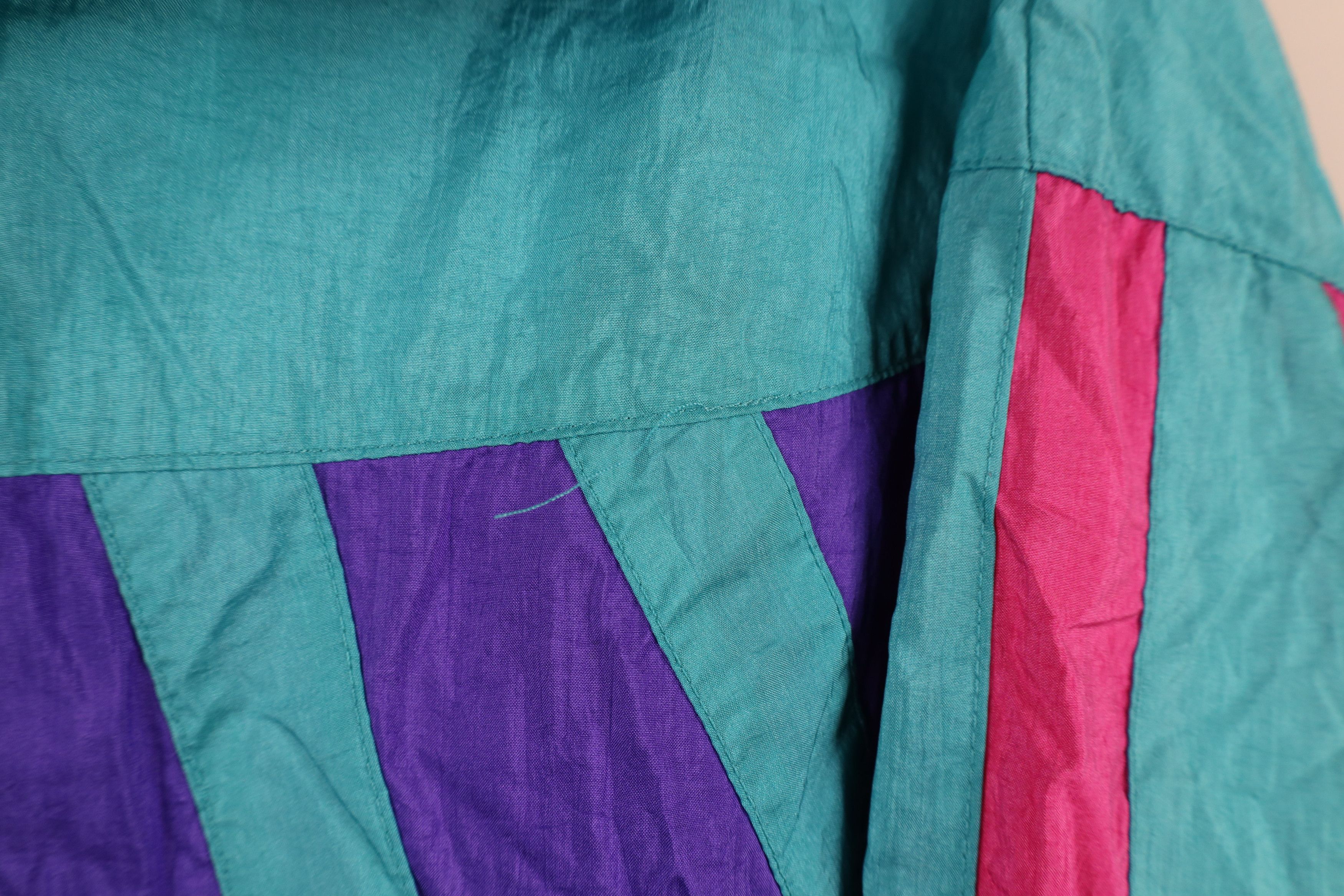 Vintage Vintage 90s Streetwear Lined Full Zip Windbreaker Jacket Size L / US 10 / IT 46 - 4 Thumbnail