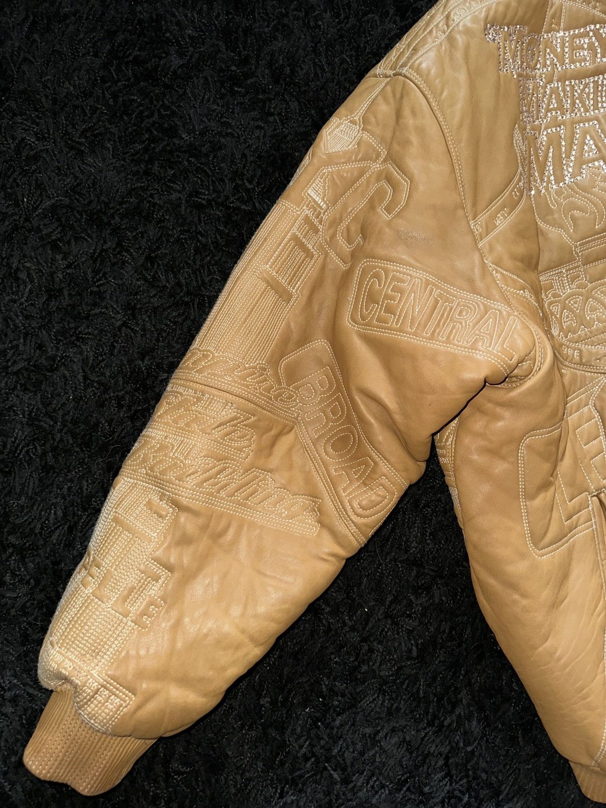 Pelle Pelle Pelle Pelle leather NYC boro swarovski carti one sz fits all Size US XXL / EU 58 / 5 - 6 Thumbnail