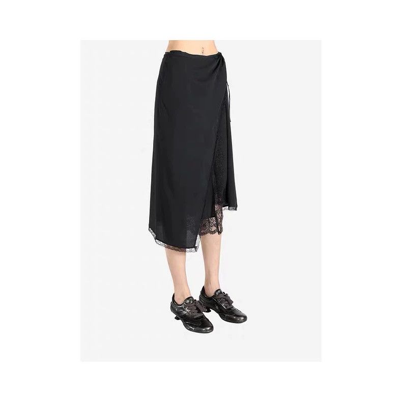 Dries Van Noten DRIES VAN NOTEN size:38 A black women's skirt Size 22" - 4 Thumbnail