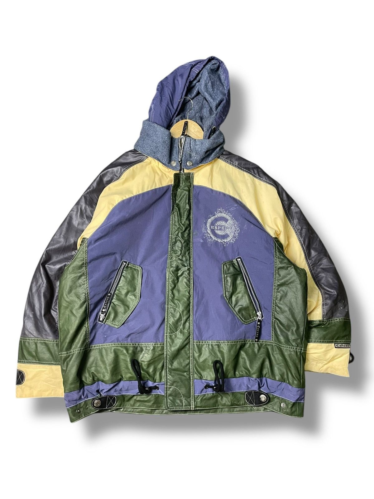 Vintage ESPERO Brand Multi pocket Hooded Jacket (88)