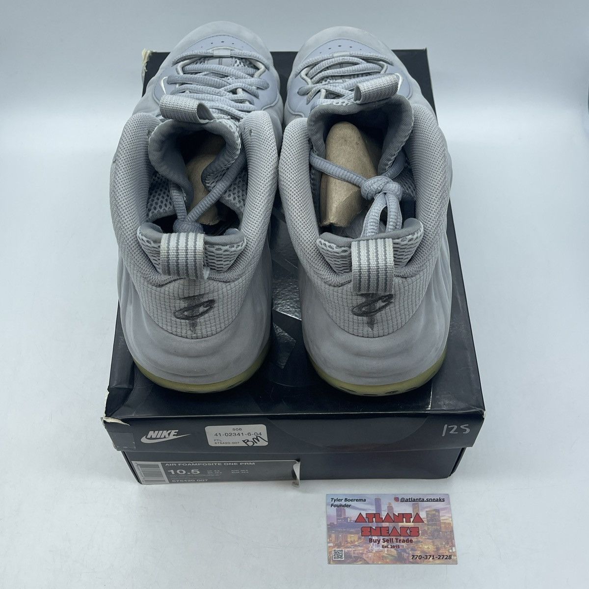 Nike Air foamposite one wolf grey Size US 10.5 / EU 43-44 - 6 Thumbnail