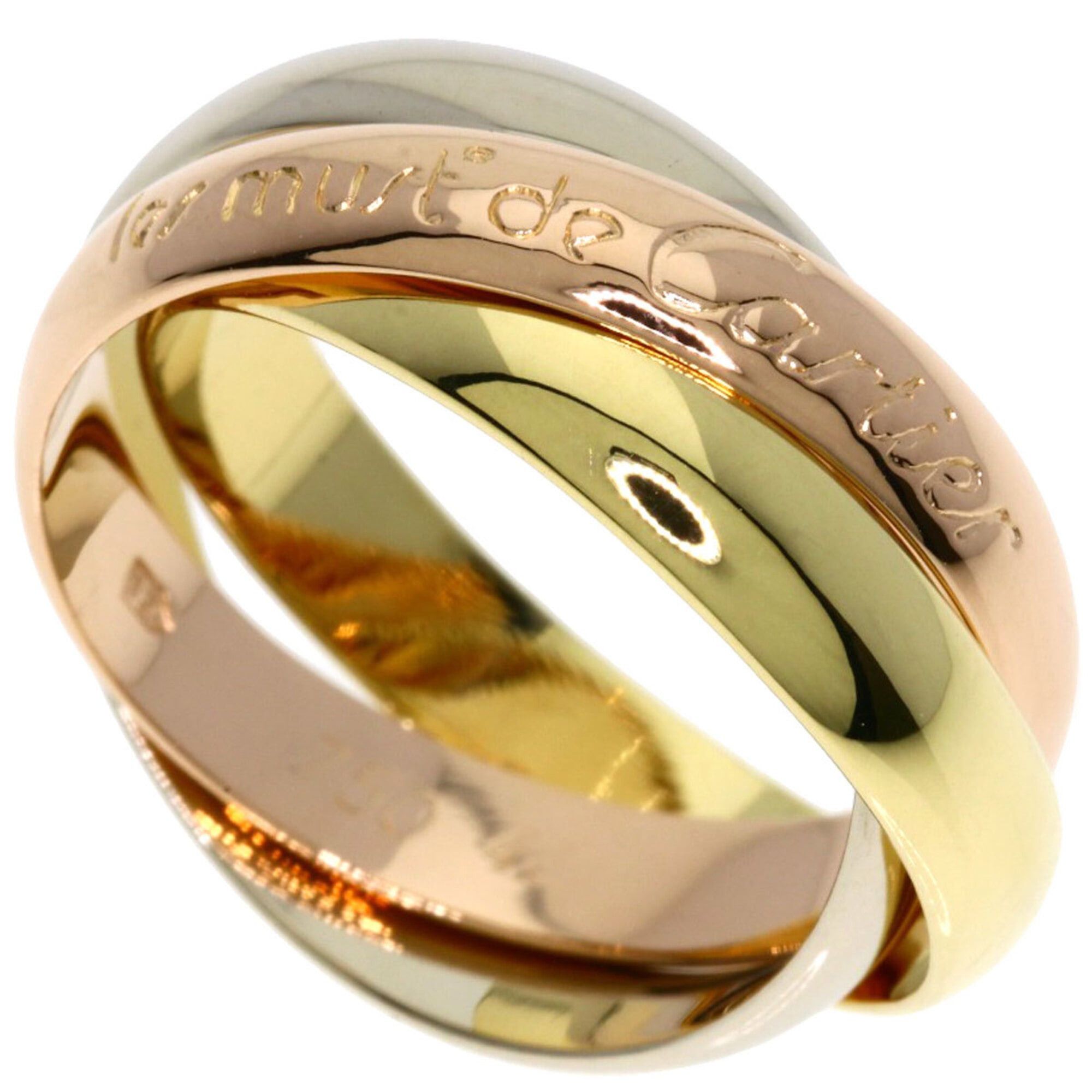 Cartier Cartier Trinity #48 Ring - 18K Yellow Gold/18K Pink White Gold Women's CARTIER Size ONE SIZE - 1 Thumbnail