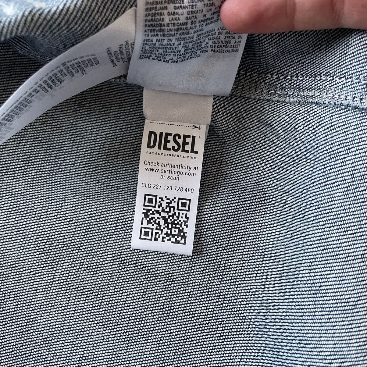 Diesel D-Sury Giacca Raincoat Denim Jacket Size US XL / EU 56 / 4 - 20 Thumbnail