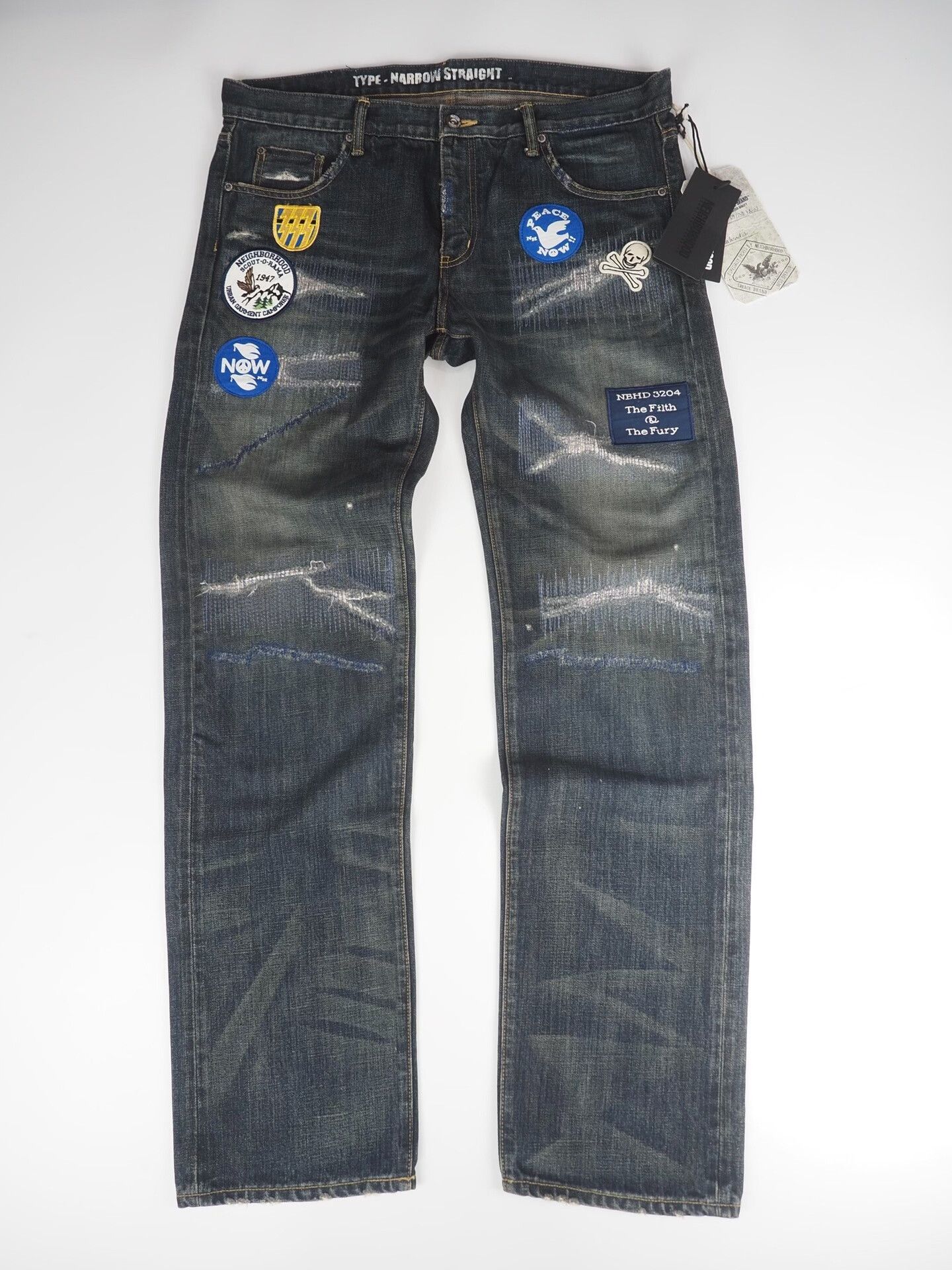 Neighborhood limited edition blue patch jeans Size US 31 - 1 Thumbnail