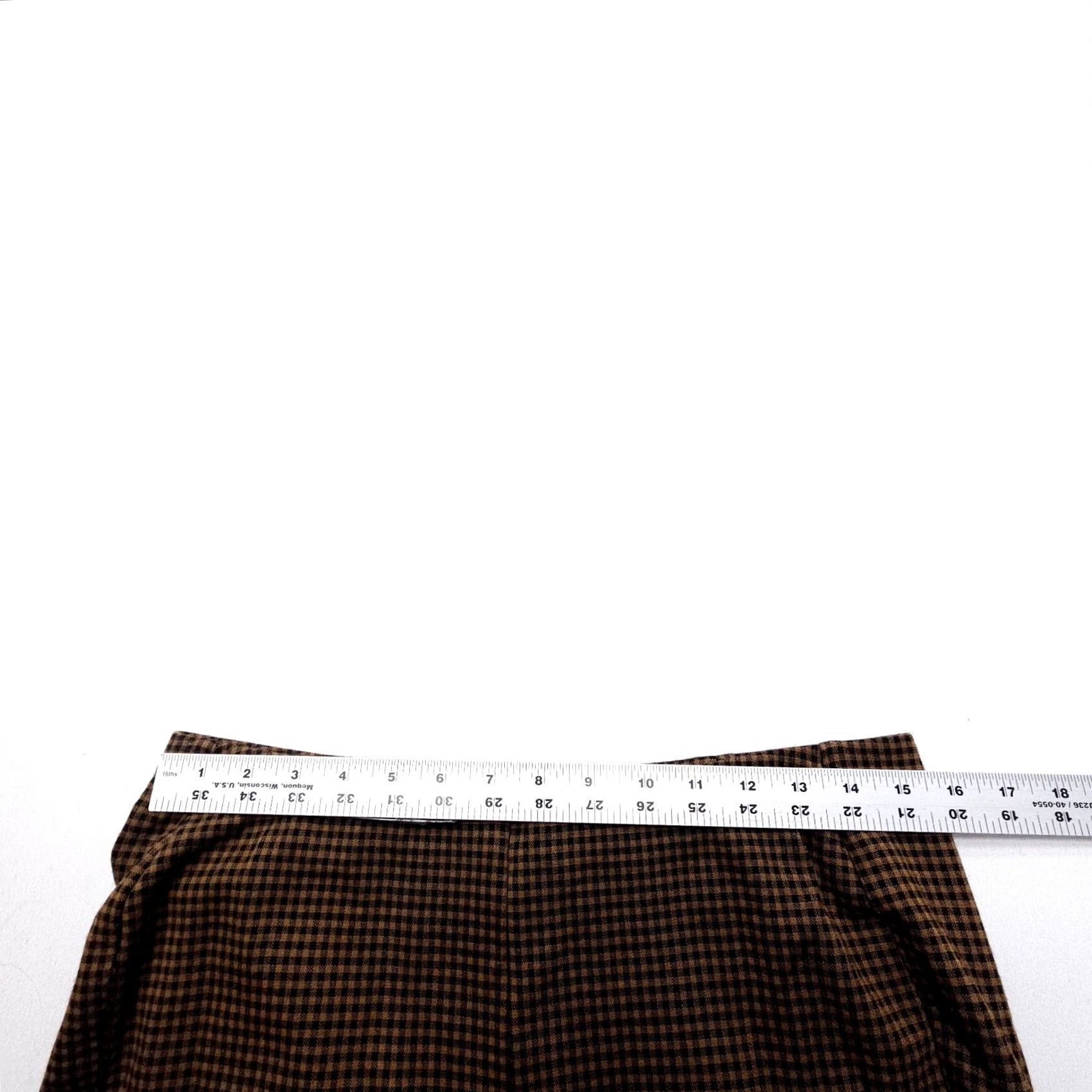 J. Jill J. Jill Ponte Leggings Pants Womens Large Petite Brown Check Career Stretch Crop Pant Size 36" / US 14 / IT 50 - 7 Thumbnail