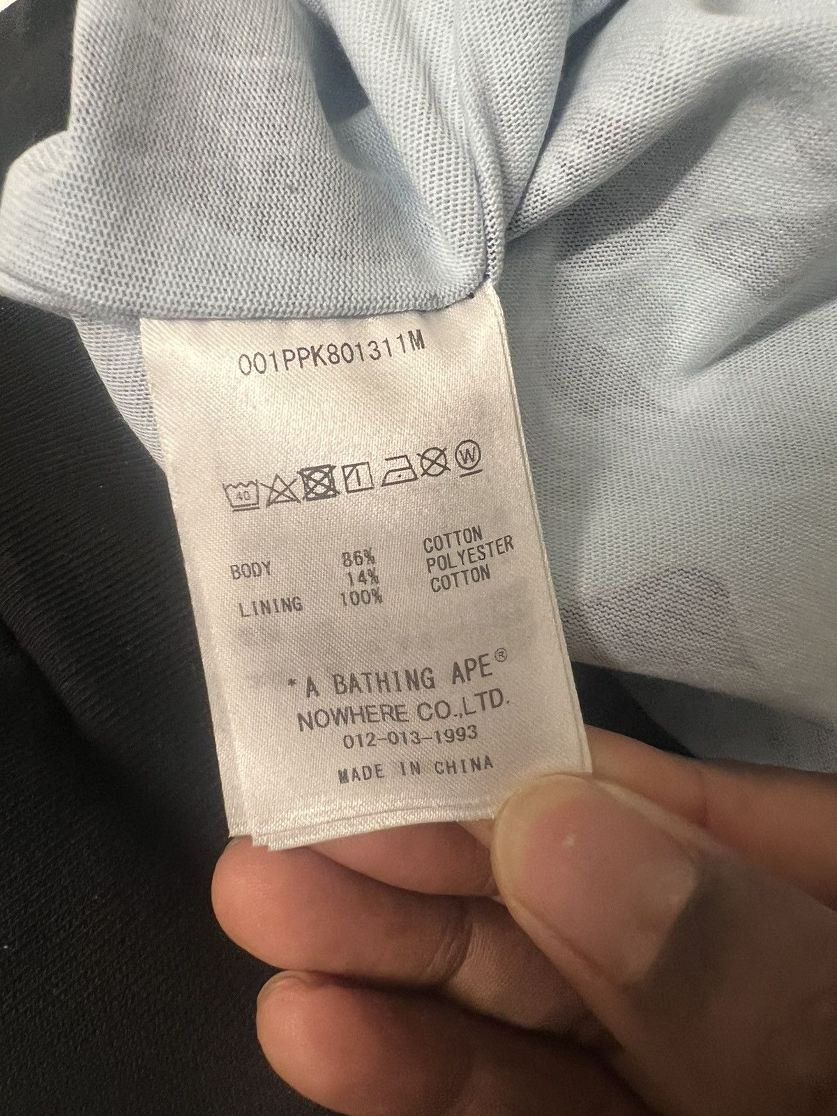 Bape DESTROYED COLLEGE RELAXED FIT LAYERED PULLOVER HOODIE Size US M / EU 48-50 / 2 - 5 Thumbnail