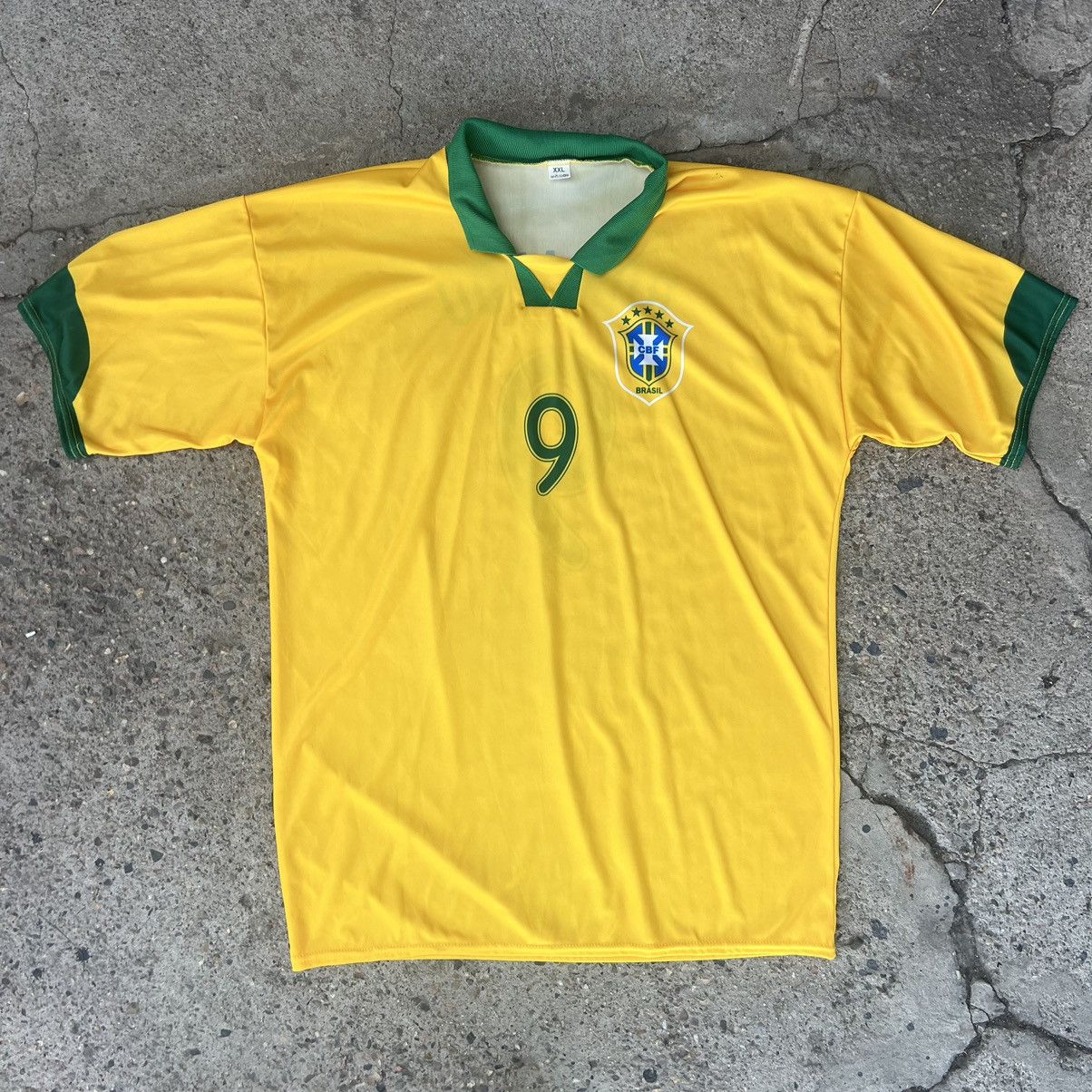Vintage Vintage 90’s #10 Brazil Bloke Drill Core Soccer Jersey L Size US L / EU 52-54 / 3 - 1 Thumbnail