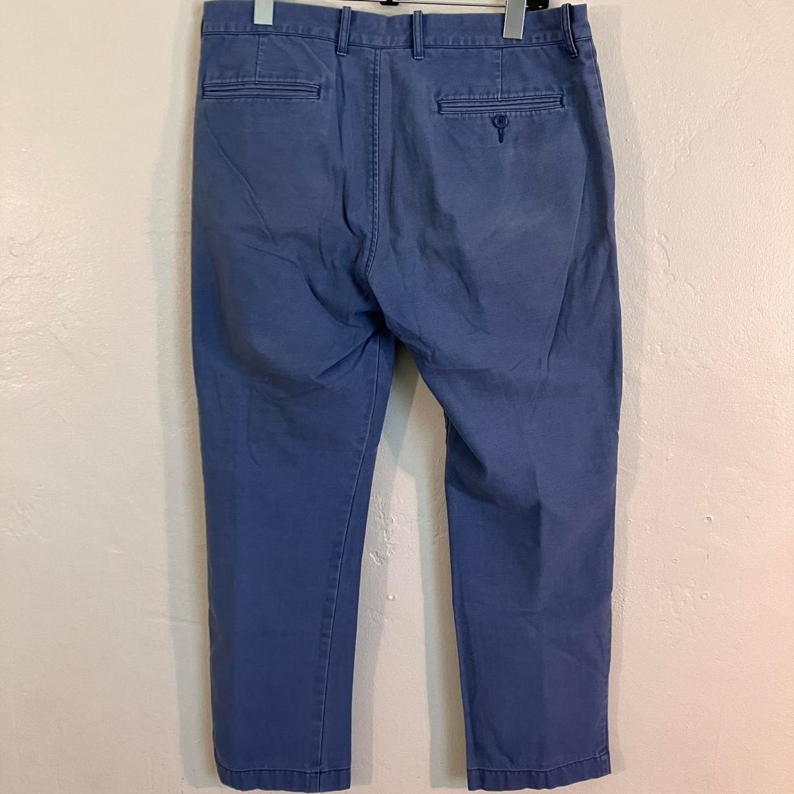 J.Crew J. Crew The Sutton Blue Straight Leg Faded Chino Pants Size US 34 / EU 50 - 3 Thumbnail