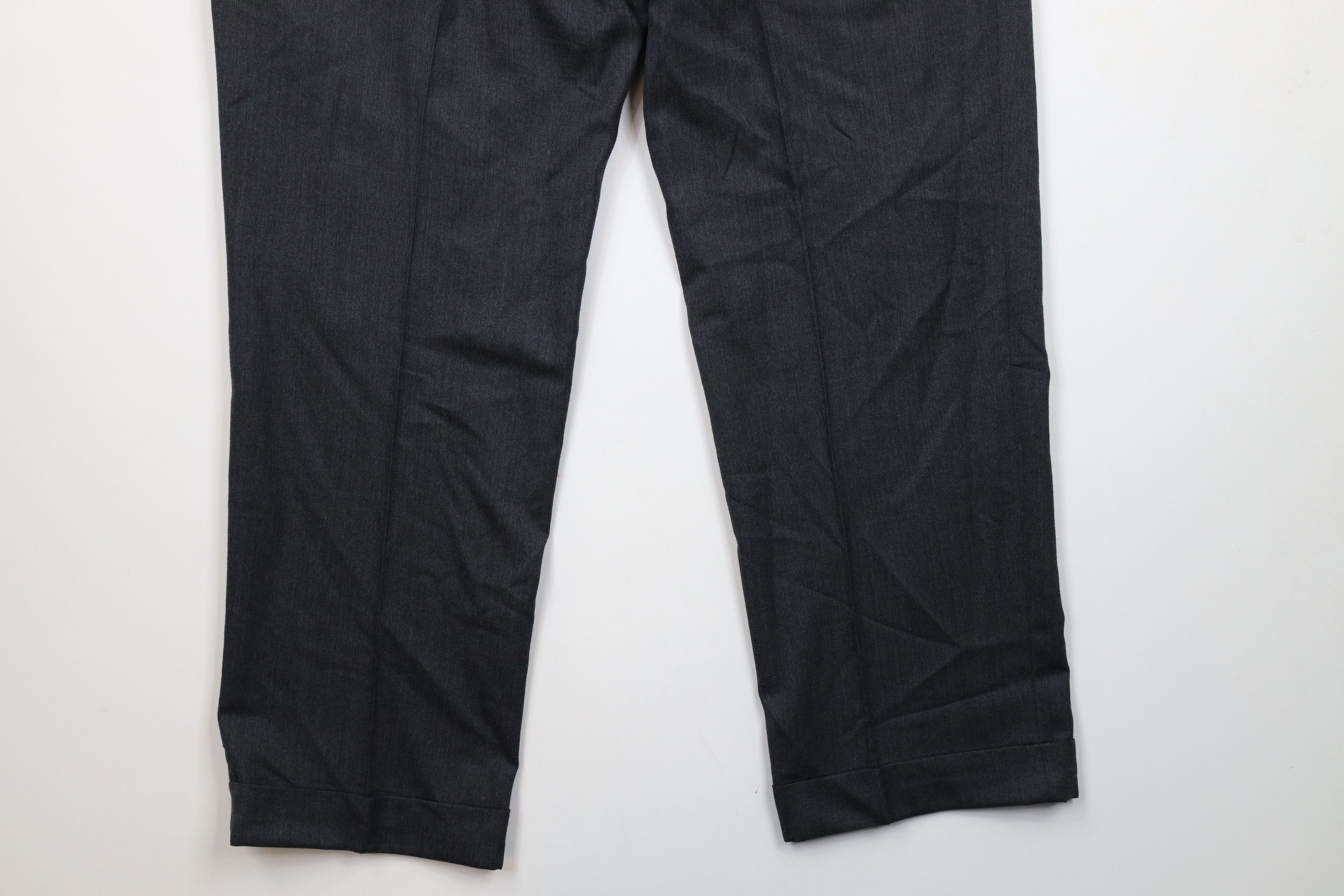 Vintage Vintage 90s Streetwear Cashmere Wide Leg Chino Pants Gray Size US 38 / EU 54 - 13 Thumbnail